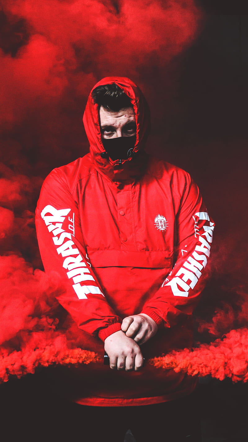 800x1422 Red, man, HD phone wallpaper