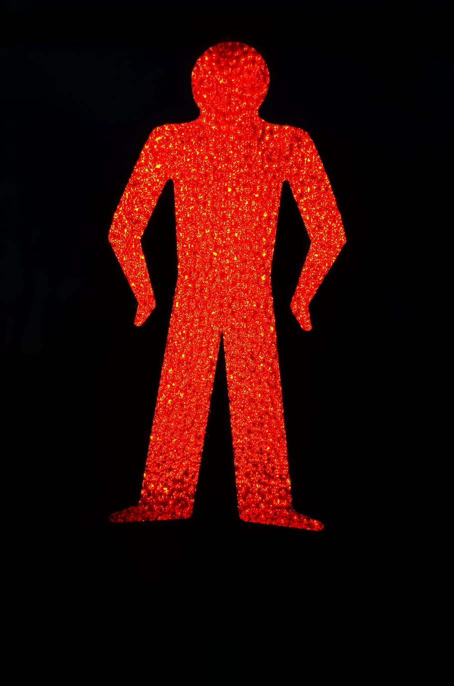 910x1374 HD wallpaper: warning, stand, red, sign, person, danger, safety, symbol, caution