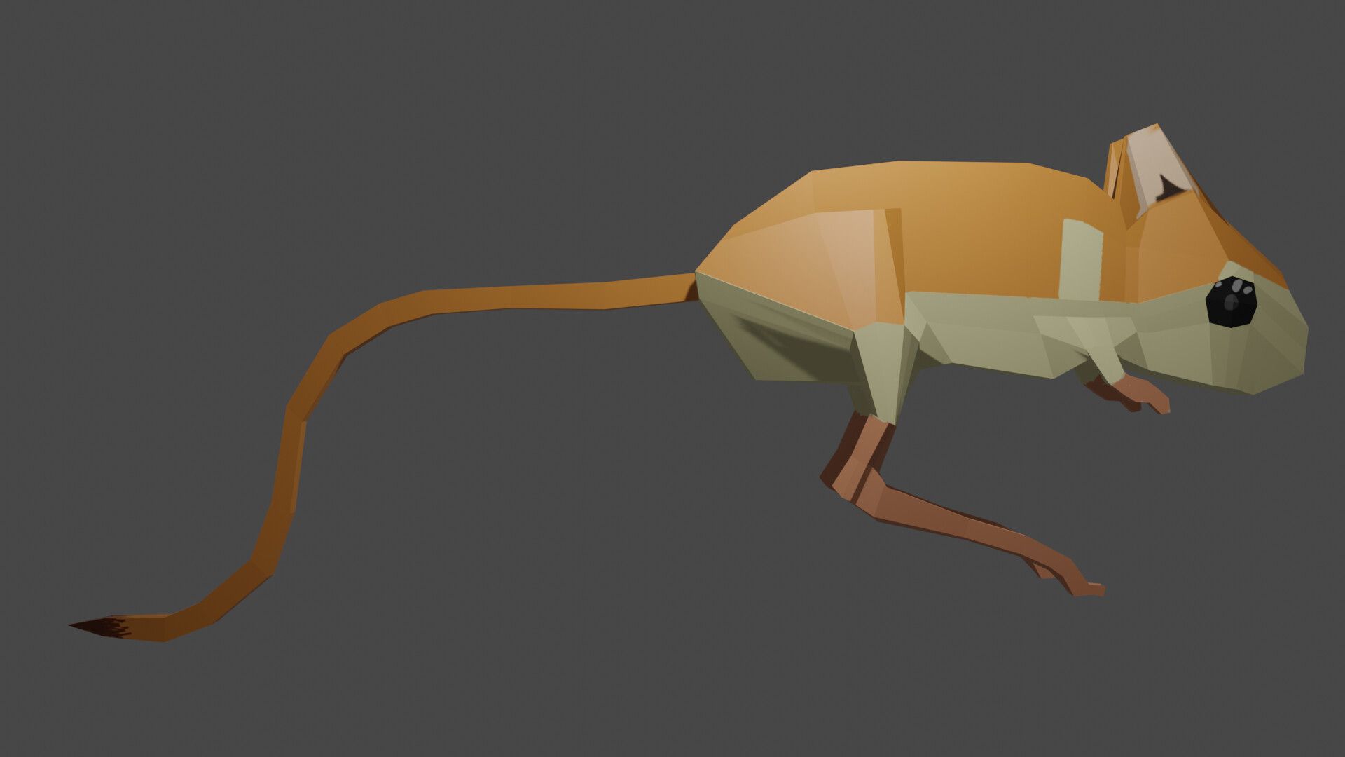 1920x1080 Low Poly Jerboa