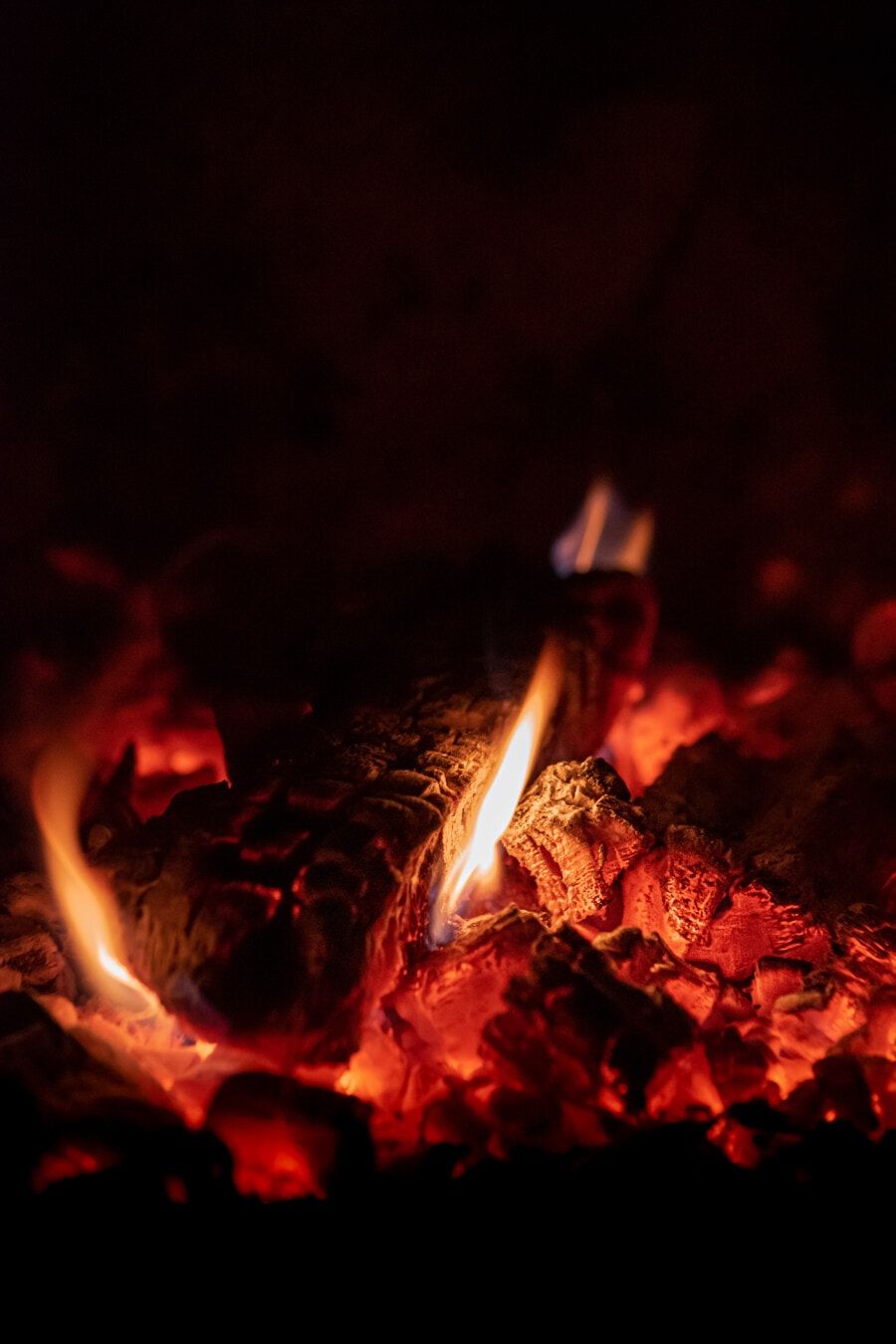 900x1350 Free picture: fireplace, campfire, fire, burn, light, heat, hot, warm, coal, bonfire
