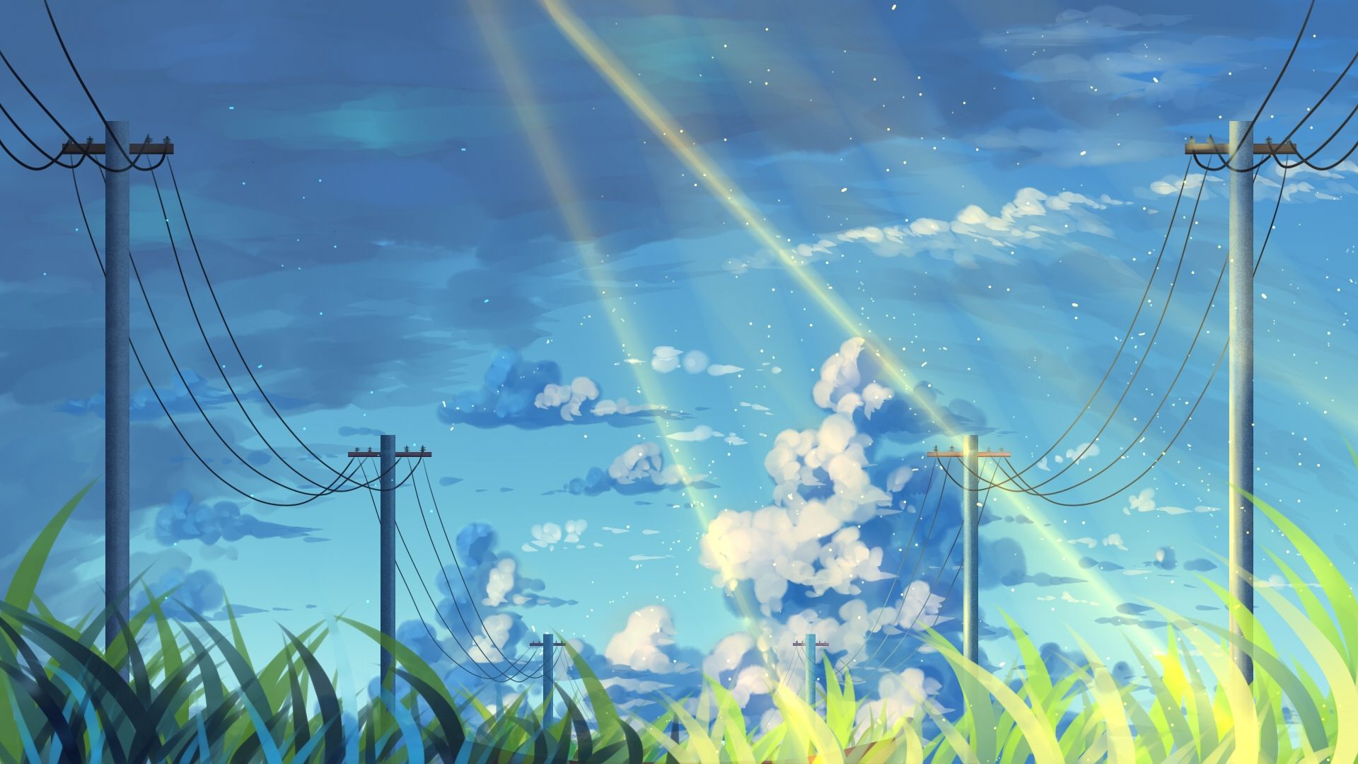 1920x1080 Desktop wallpaper: Anime, Sky 4K free download for PC. 1070173