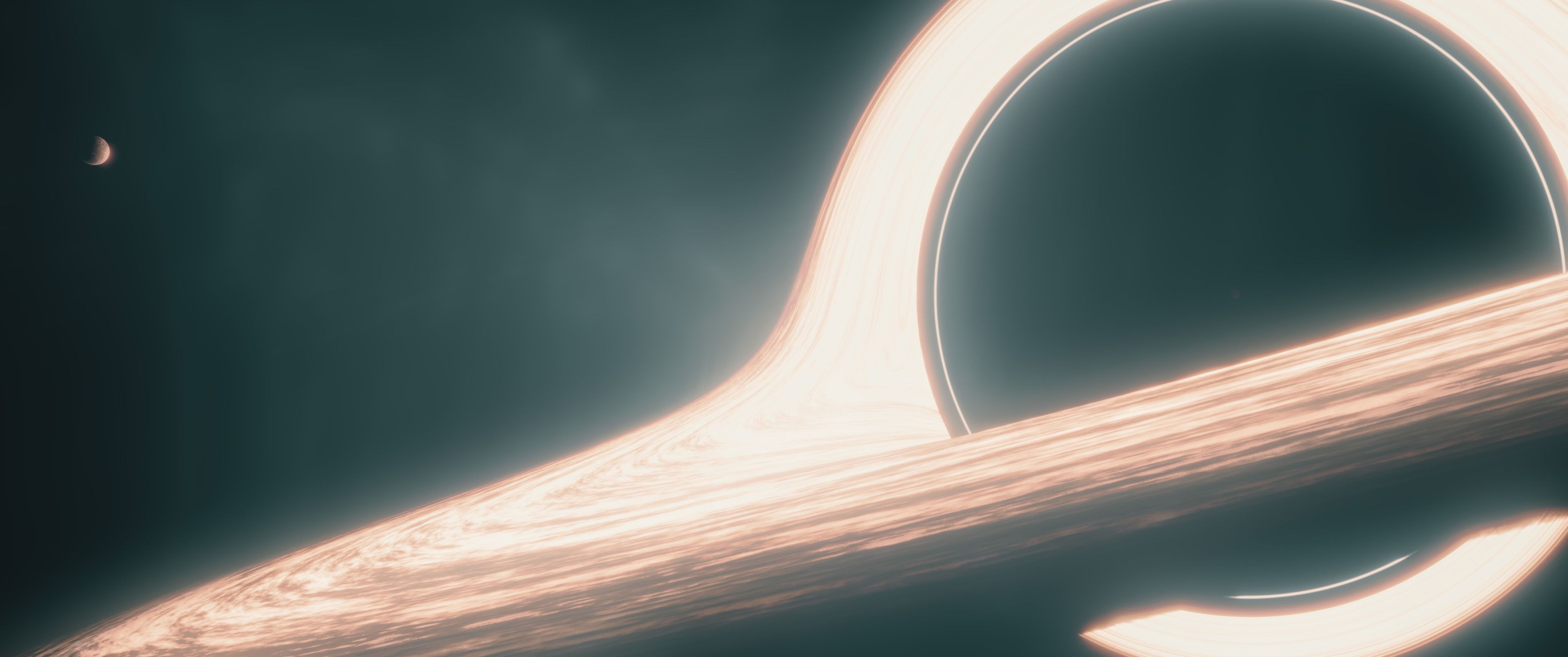 3840x1607 Gargantua (Interstellar) Wallpaper