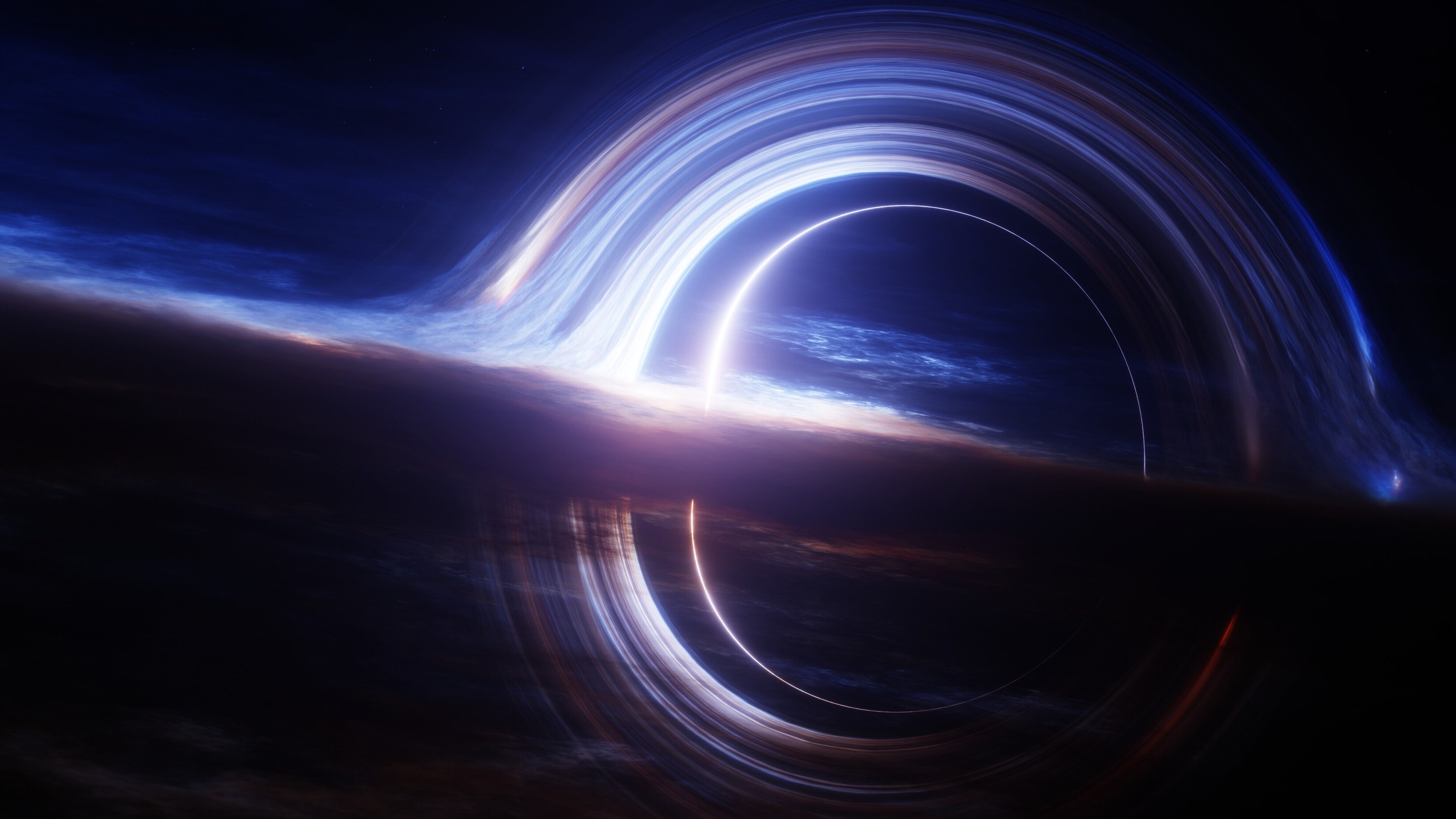 3300x1856 Most Popular Gargantua Black Hole Outer Space Wallpaper