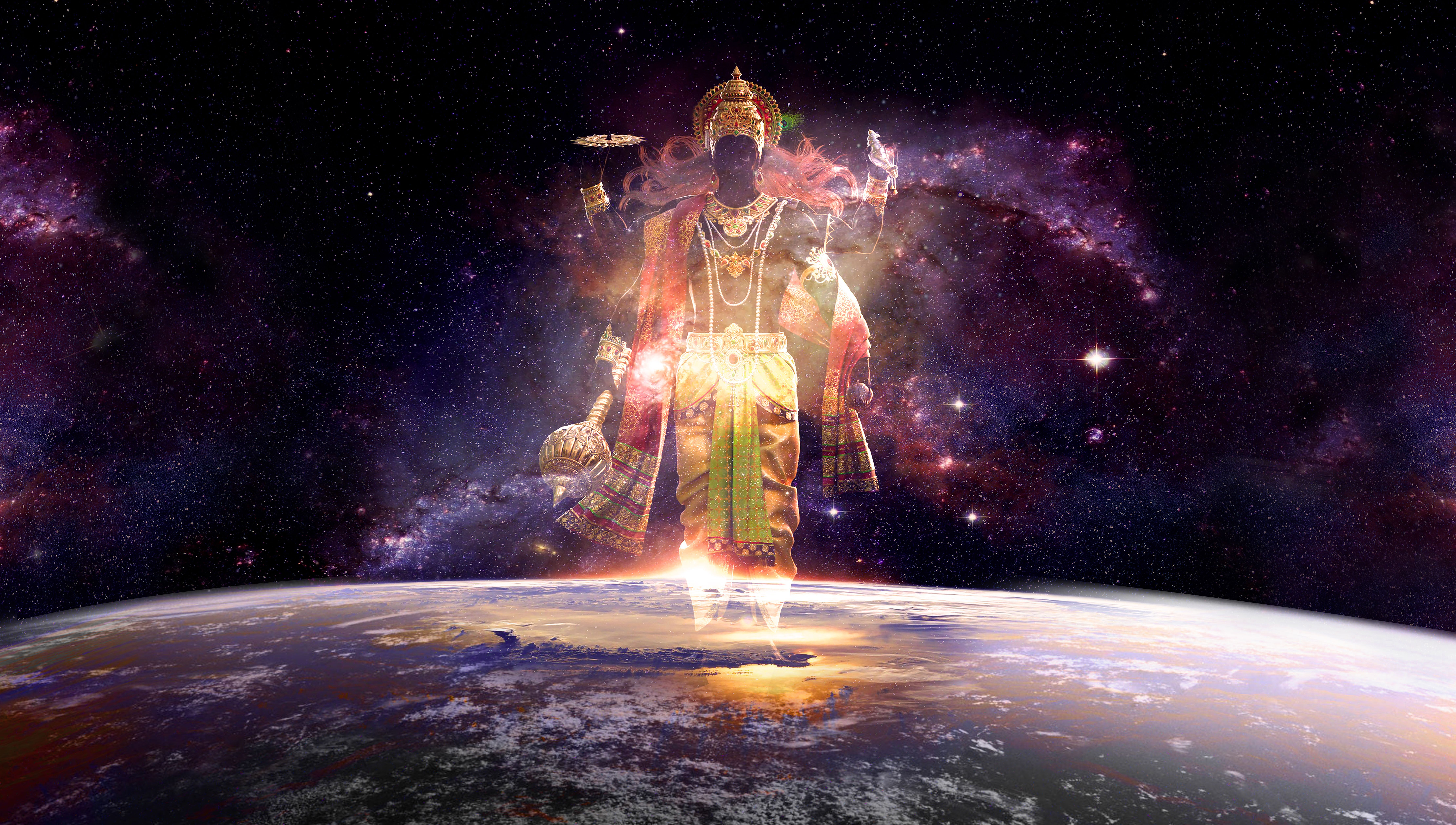8883x5031 Lord Vishnu PC Wallpaper