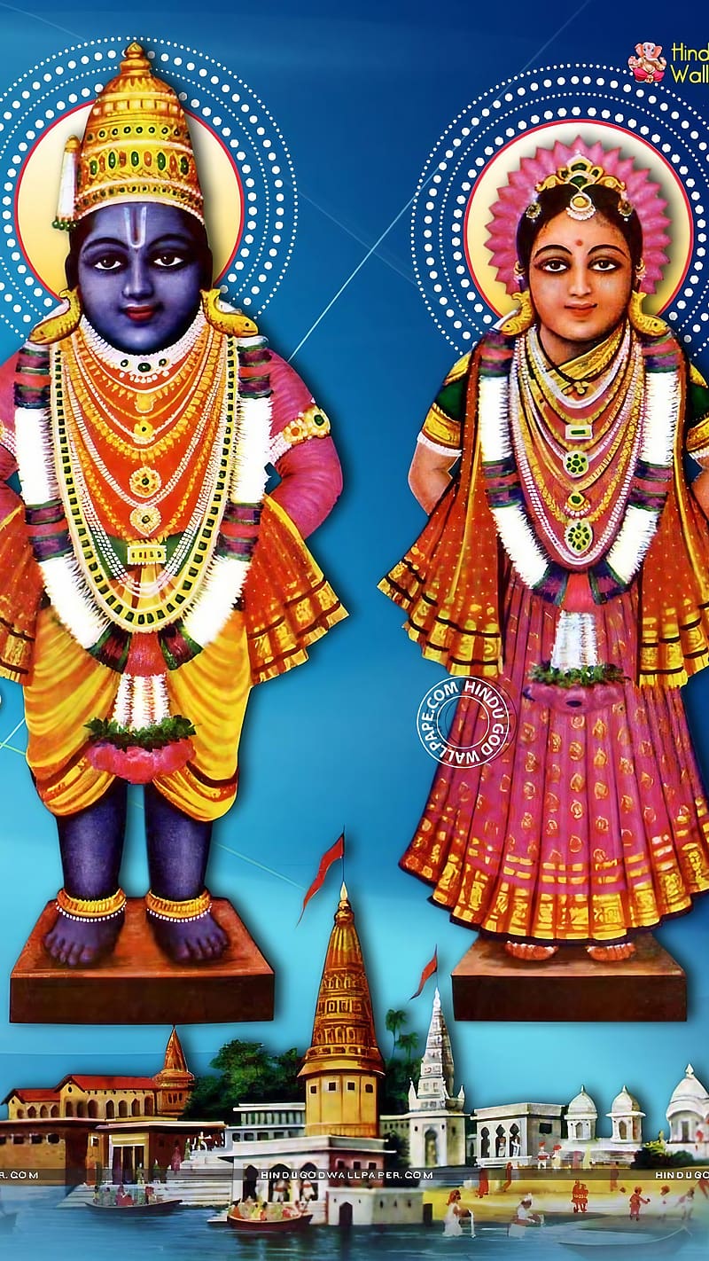 800x1422 Vitthal Rukmini, shri vitthal rukmini, lord, god, bhakti, devtional, HD phone wallpaper