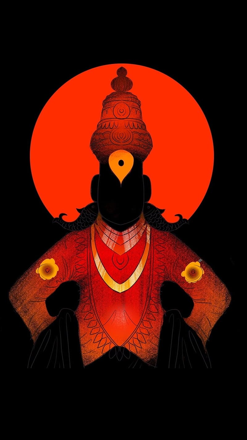 800x1422 Vitthal, Artwork, hindu god, bhakti, devotional, lord panduranga, HD phone wallpaper