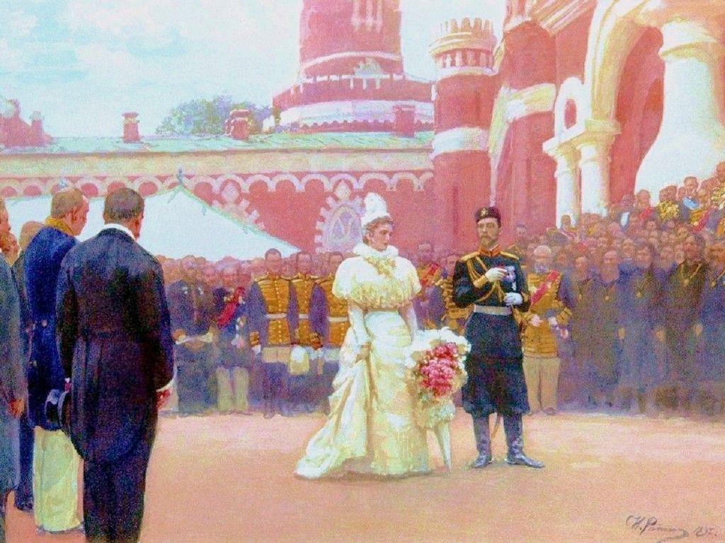 1024x768 Ilya Repin Imperial Reception Of Freeholding Elders In The