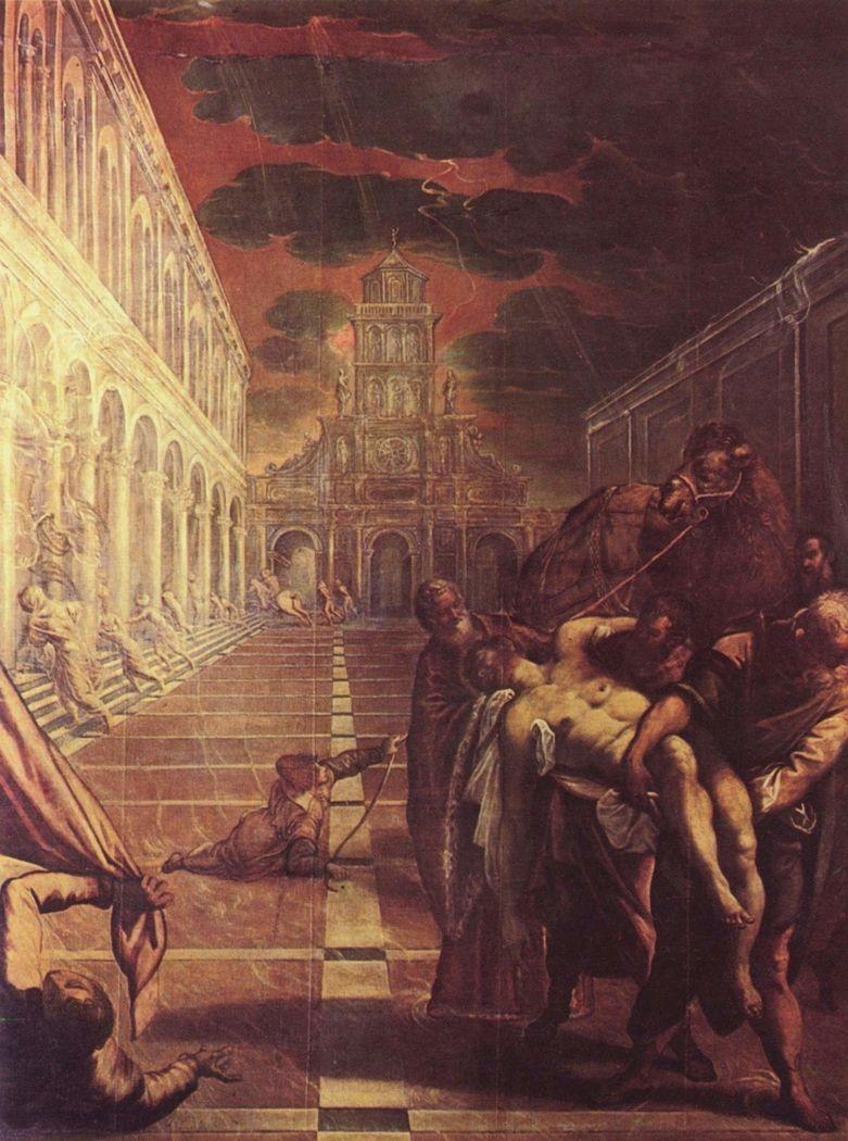 781x1050 St Mark's Body Brought to Venice Tintoretto on USEUM