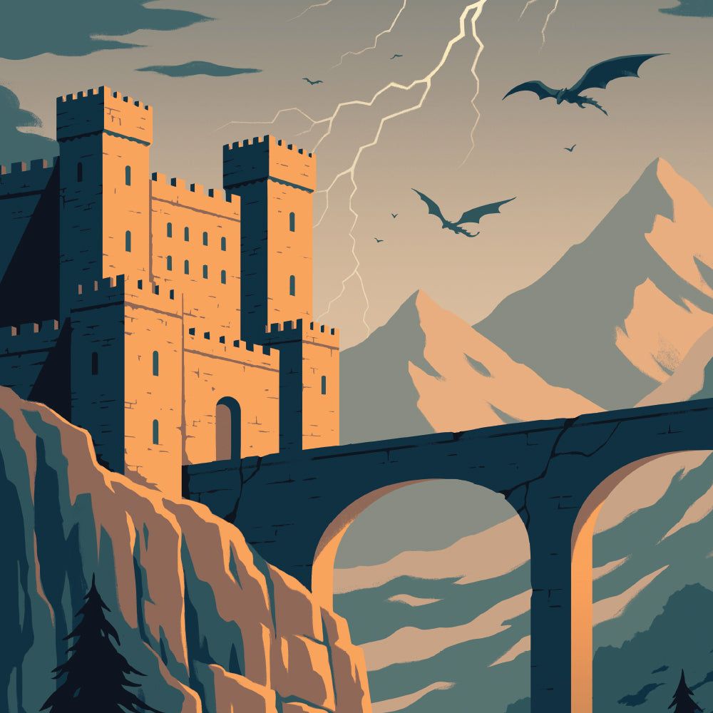 1000x1000 Basgiath War College Poster