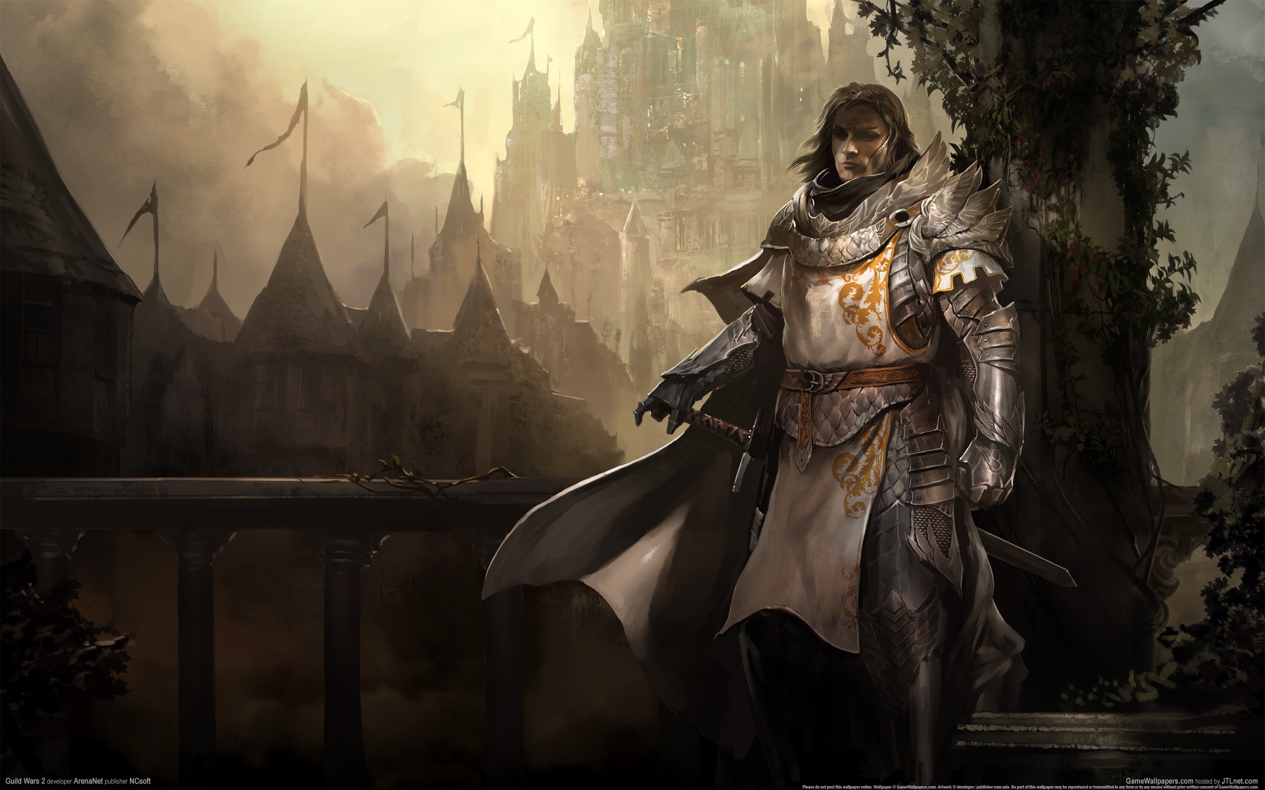 2560x1600 guild wars castle, fog Wallpaper, HD Games 4K Wallpaper, Image and Background