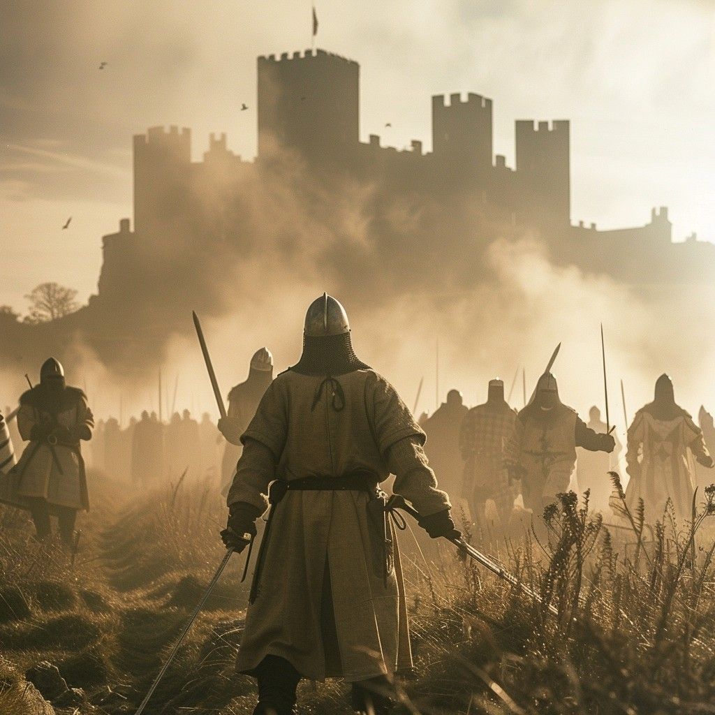 1024x1024 Free Medieval Castle Siege Image, Castle, Siege