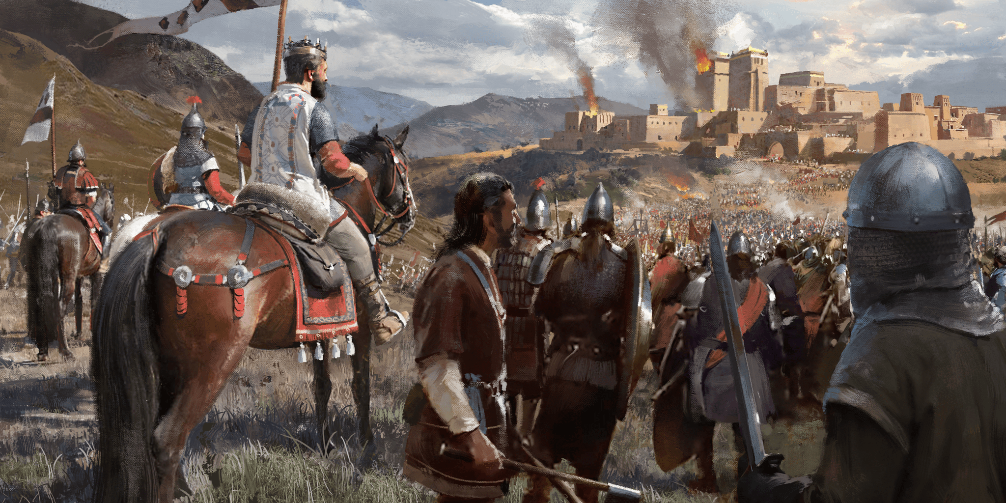 2048x1024 Medieval Army Approaching a City Under Siege History Encyclopedia