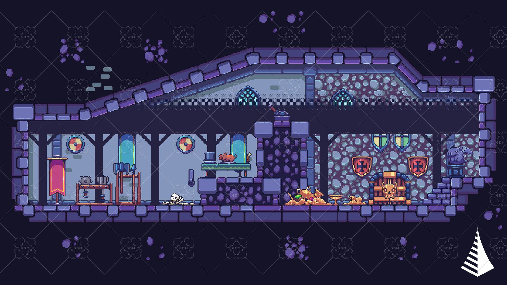 1920x1080 Medieval pixel art asset