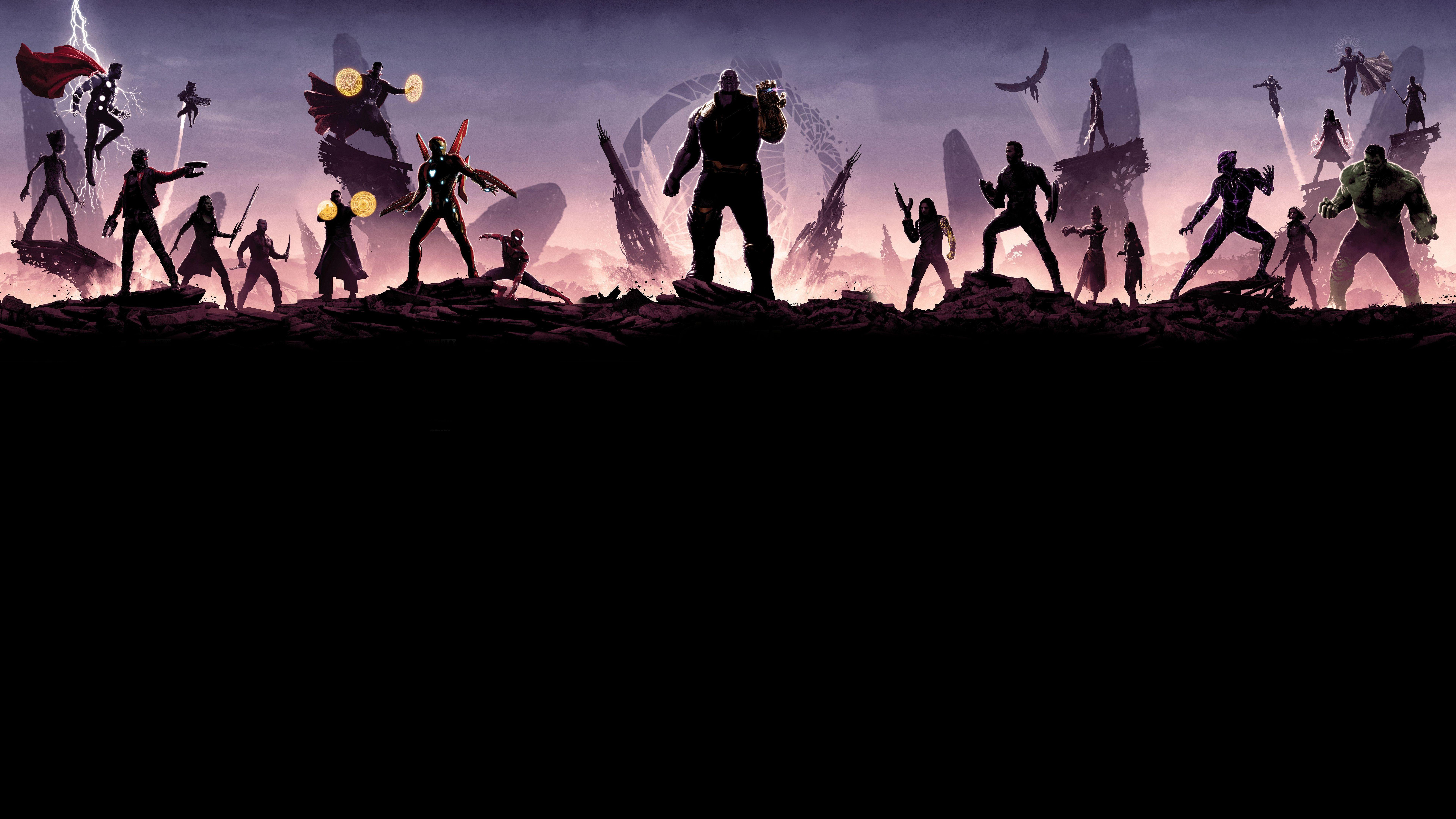 7680x4320 Avengers: Infinity War Minimalist Movie 2018 8K