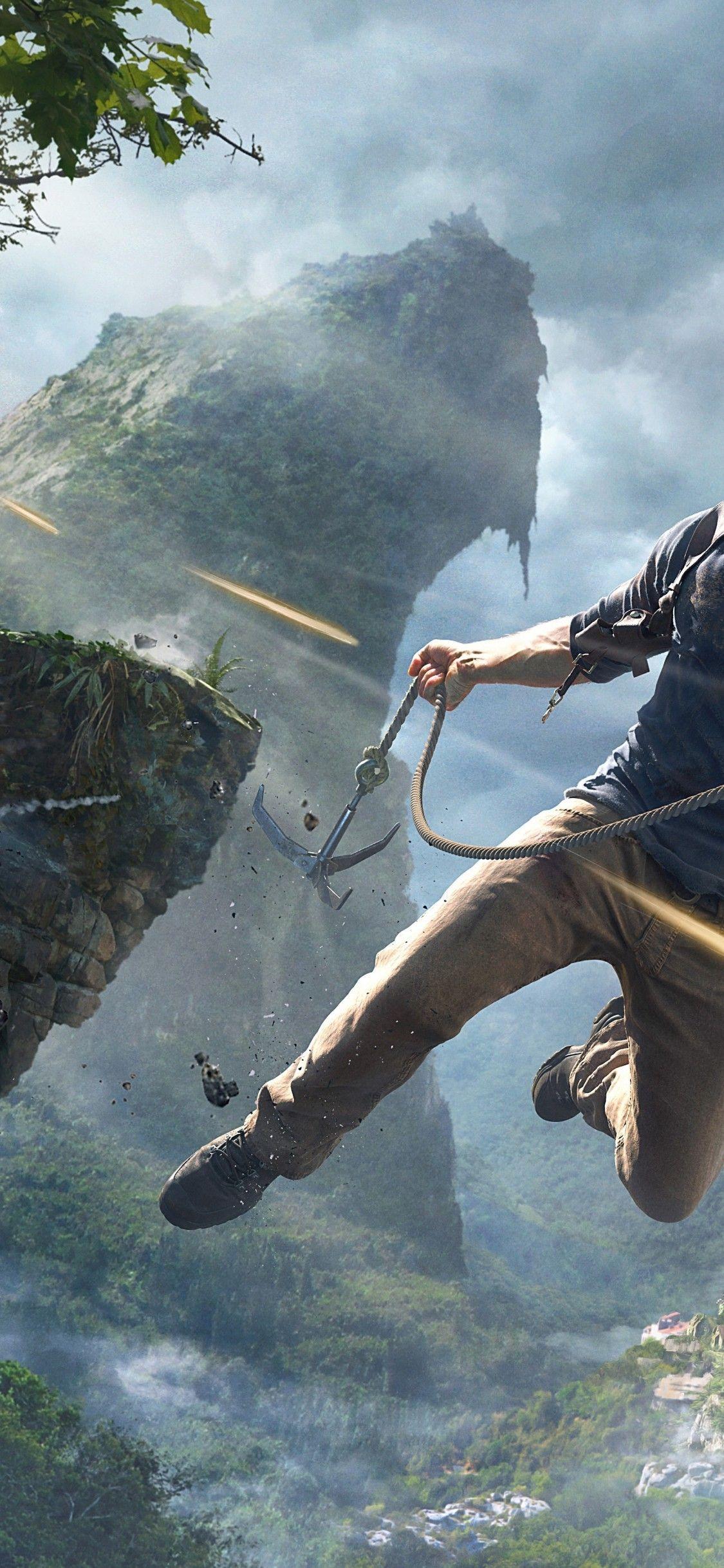 1125x2436 Download 1125x2436 Uncharted Jump, Adventure Games Wallpaper