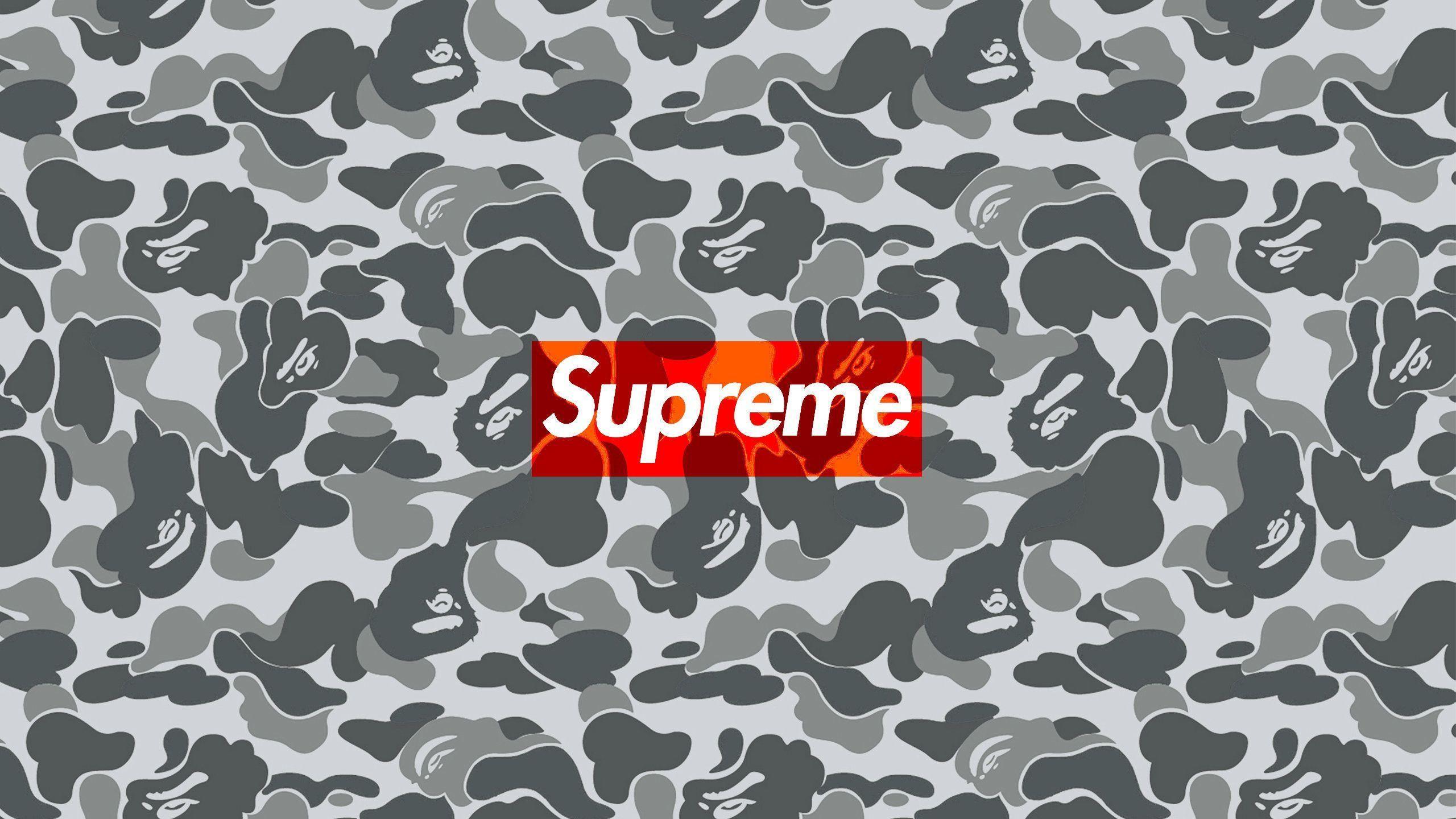 2560x1440 White And Gray Bape Computer Wallpaper