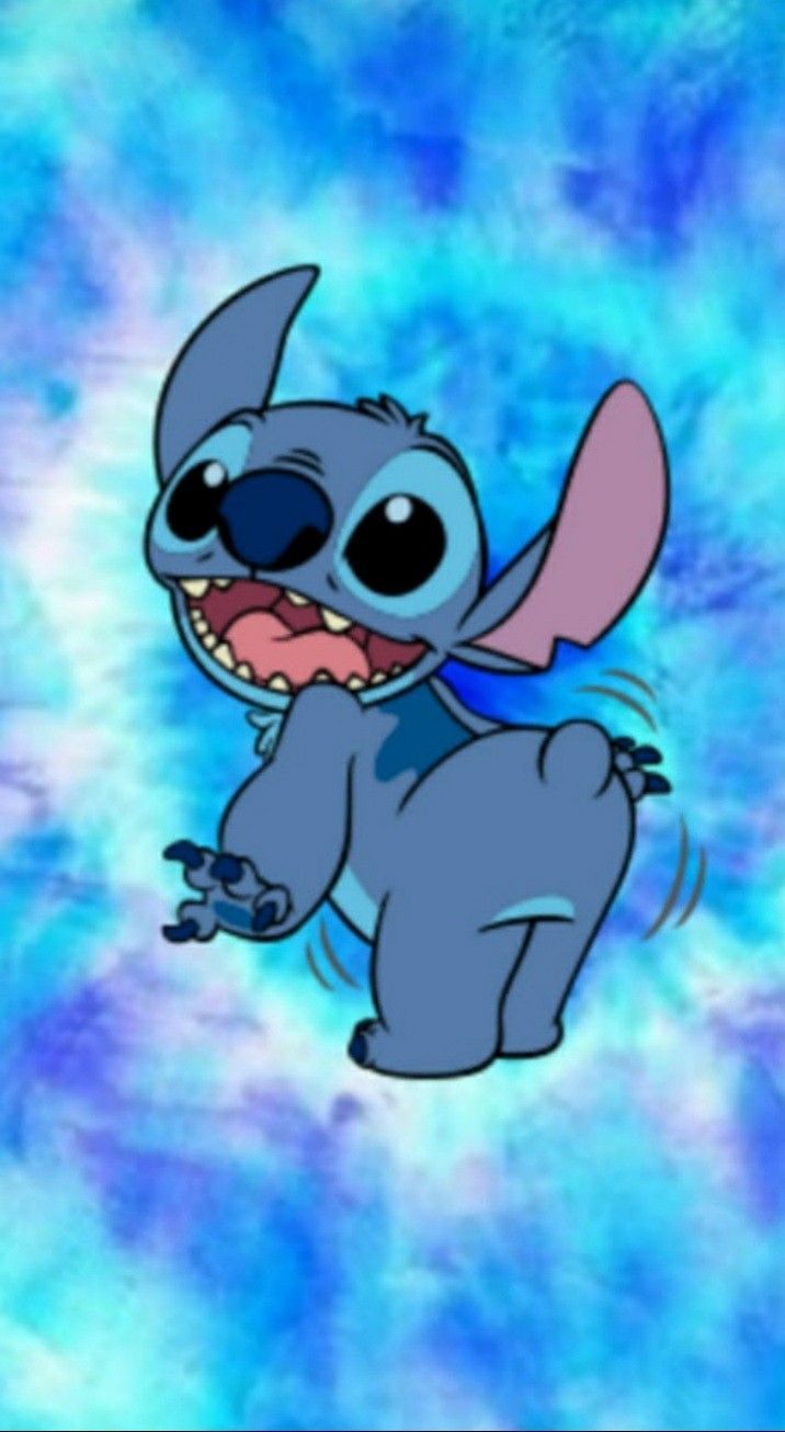 716x1306 Wallpaper ideas. tie dye stitch wallpaper, lilo and stitch drawings, stitch wallpaper cute blue