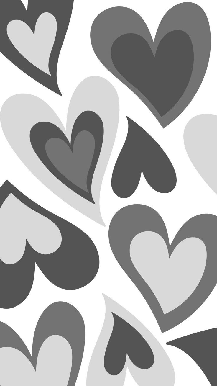 736x1308 grey heart y2k wallpaper