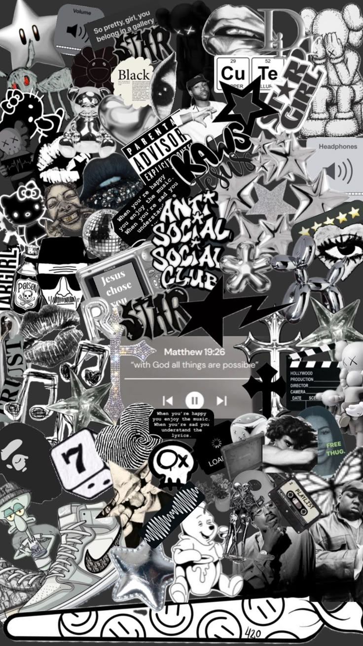 736x1308 Wallpaper for ipad y2k. Modern y2k aesthetic, Black and grey y2k wallpaper, Widget