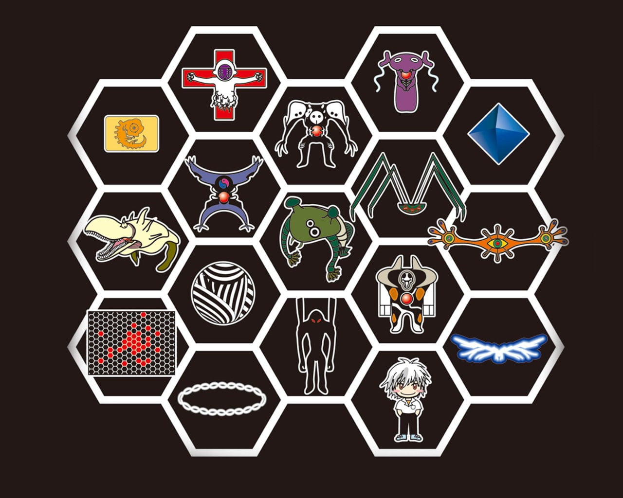1280x1024 Logo collection, Neon Genesis Evangelion HD wallpaper