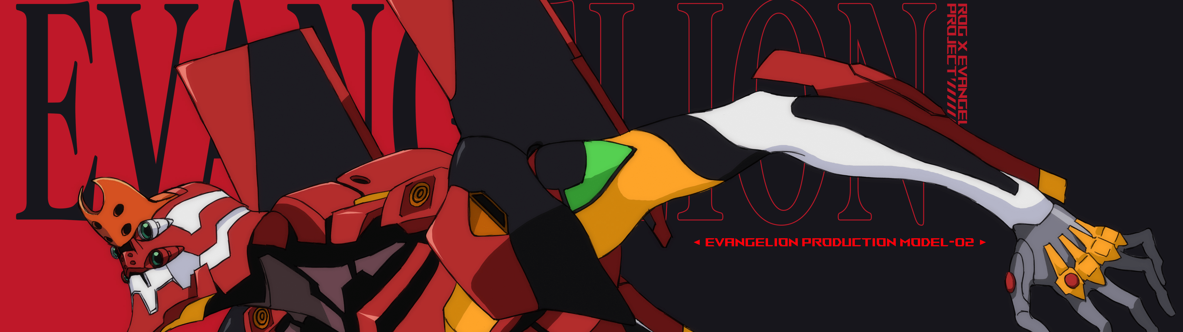 3840x1080 ASUS ROG Wallpaper 4K, Neon Genesis Evangelion