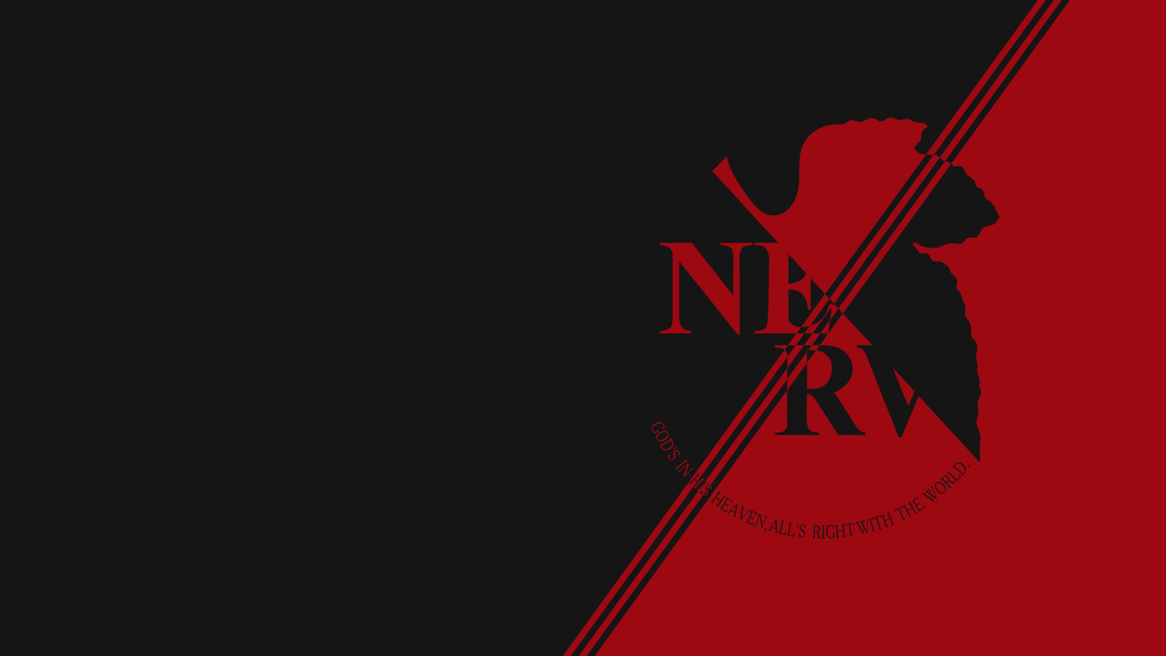3840x2160 NERV Logo Neon Genesis Evangelion 4K Wallpaperx2160