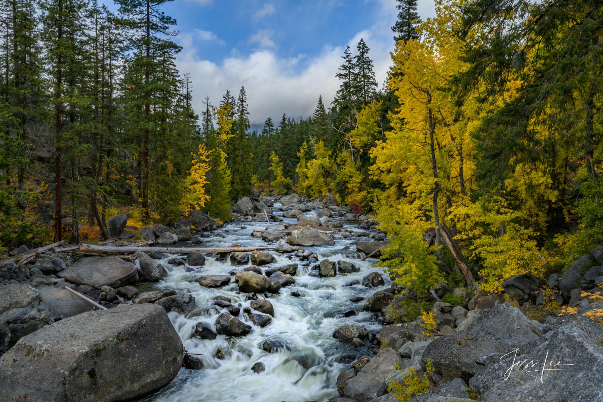 2000x1333 Cascades Autumn River. Fine Art Photography