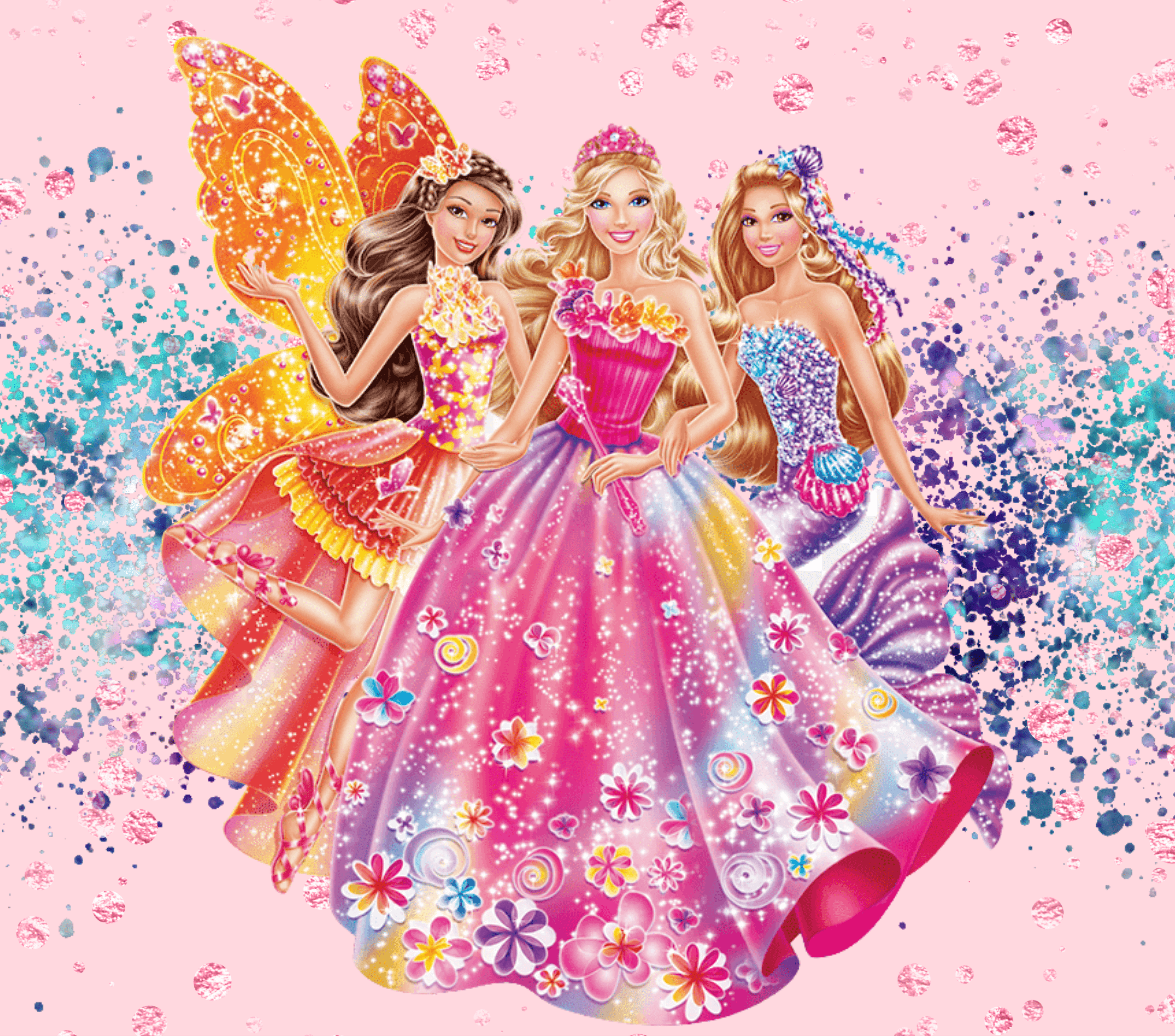 4500x3968 Lots a Barbie Tumbler Bluetooth