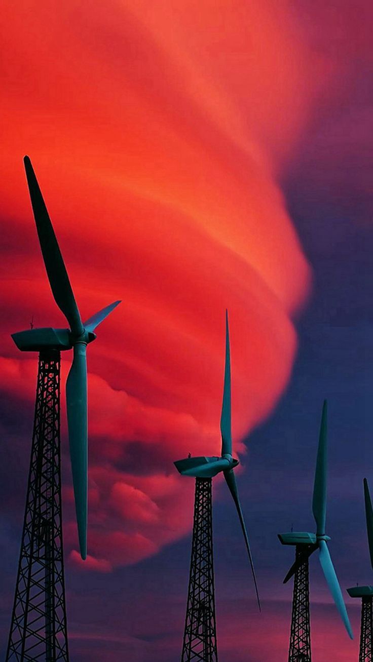 736x1307 Wind Mill Windmill Wind Turbine Renewable Energy Clean Sunset