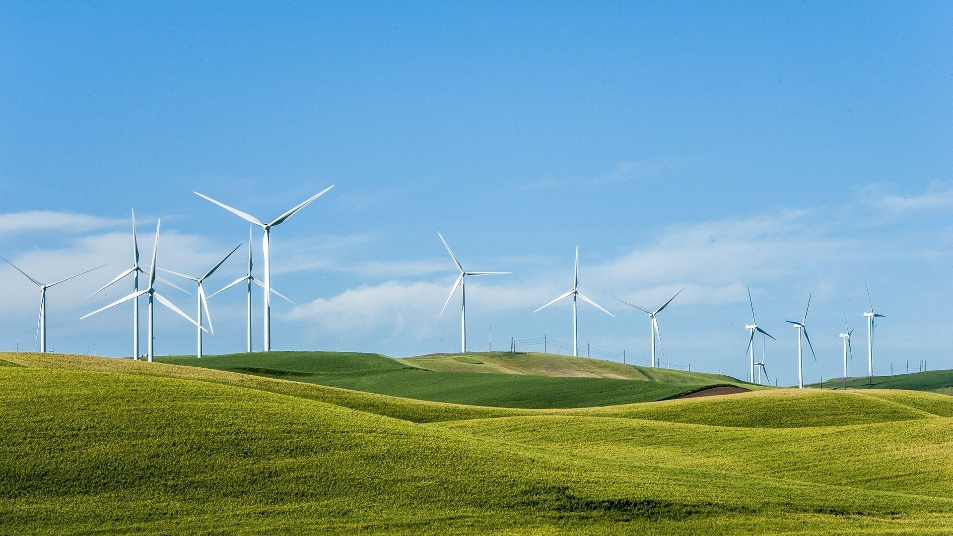 1920x1080 HD Windmill. Wallpaper
