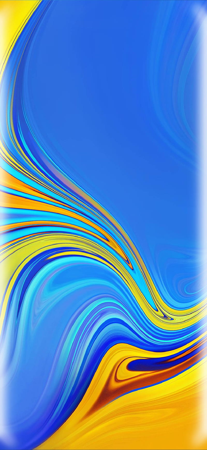 800x1734 Galaxy A samsung, galaxy, edge, curved, note, abstract, melted, yellow, colors, HD phone wallpaper