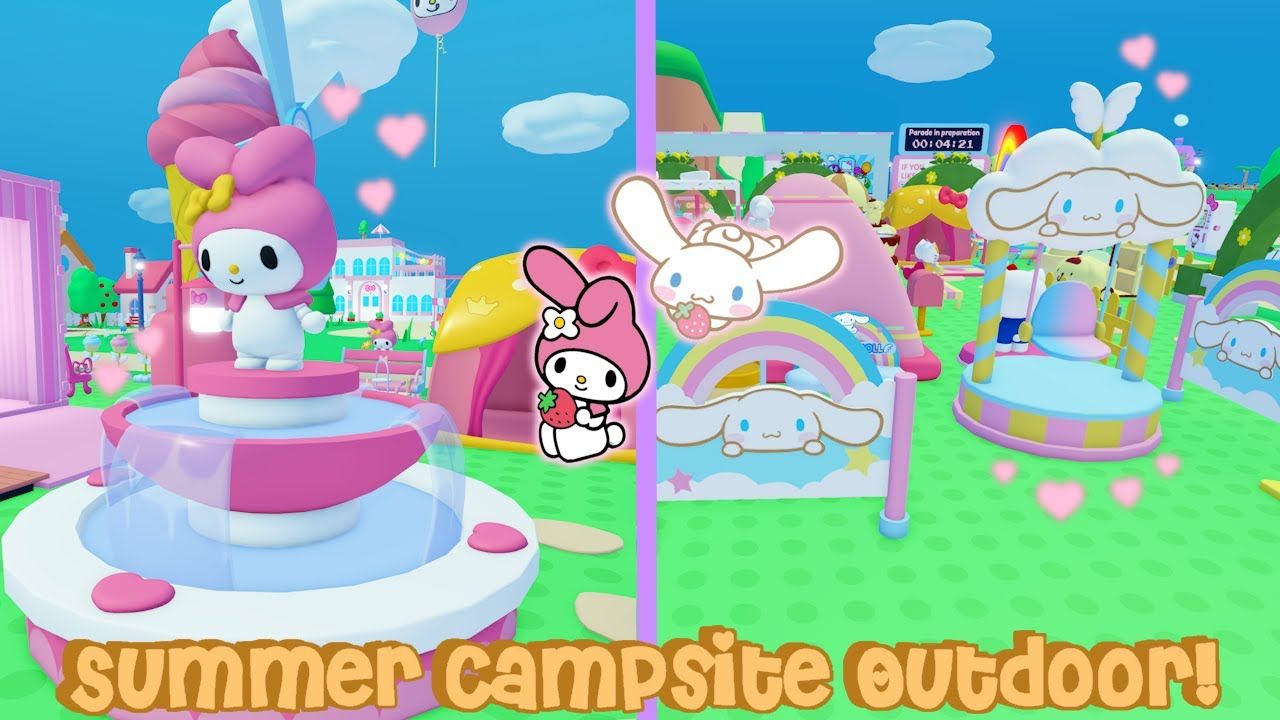 1280x720 Summer Campsite Outdoor Tour. Roblox My Hello Kitty Cafe
