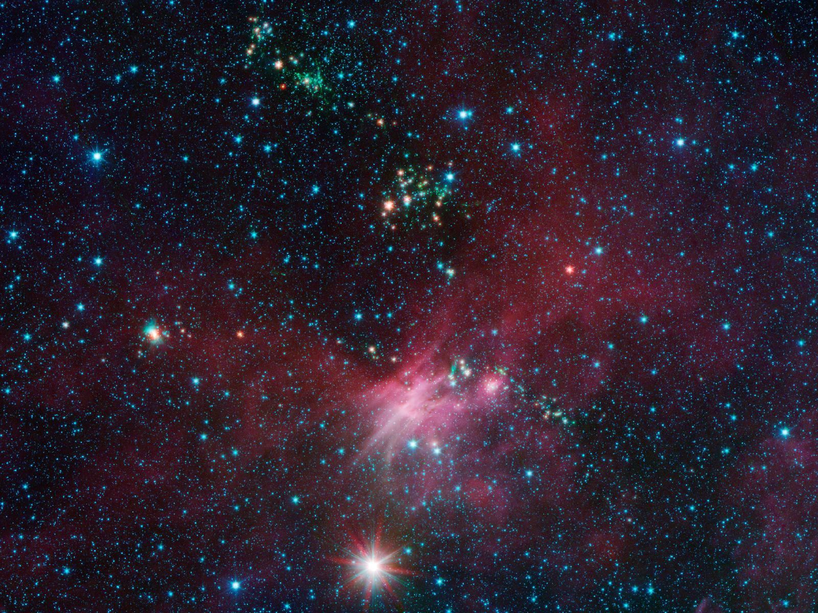 1600x1200 Wallpaper of Stars Shoot Jets in Cosmic