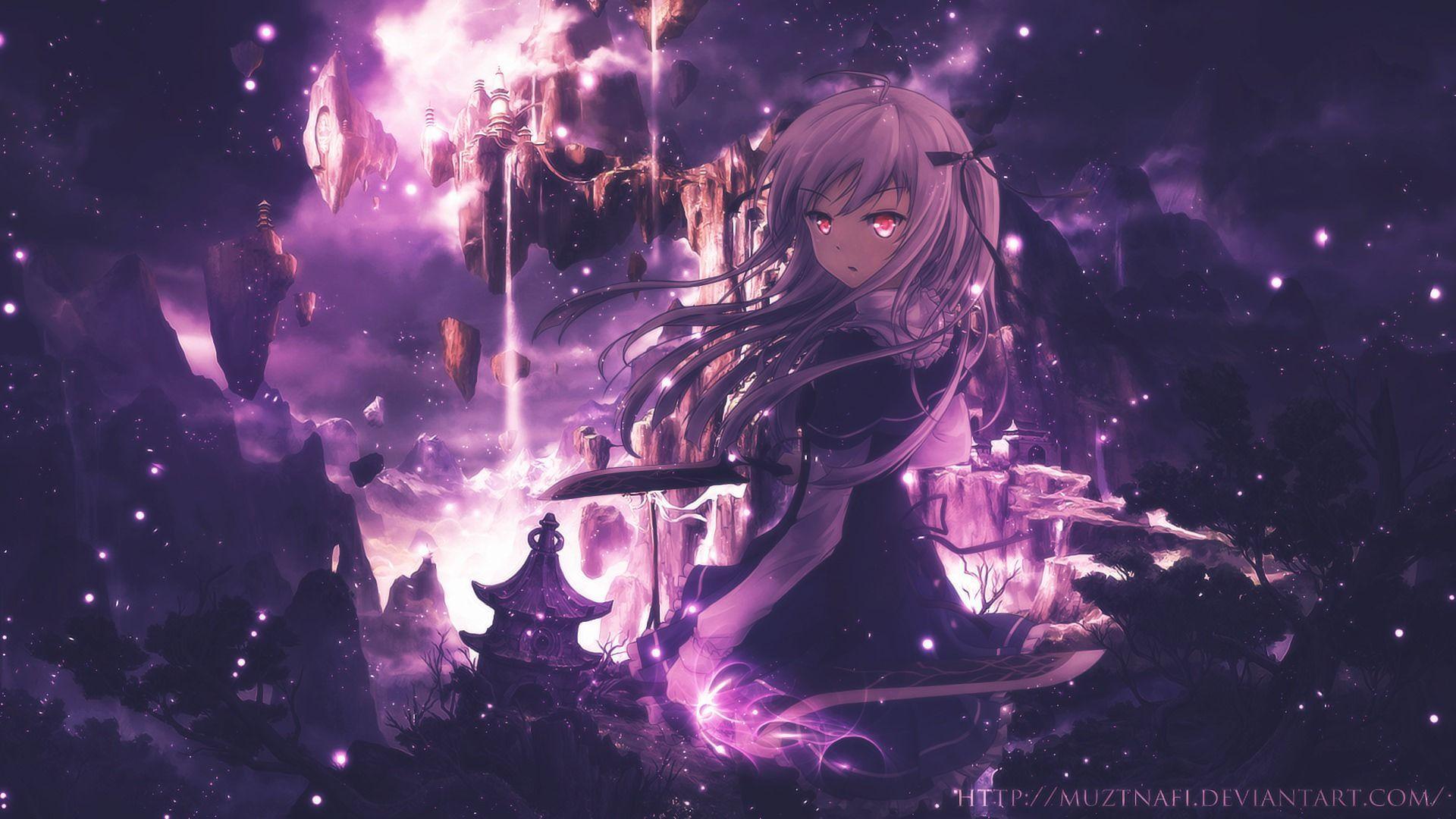 Purple And Black Anime Wallpapers Top Free Purple And Black Anime Backgrounds Wallpaperaccess