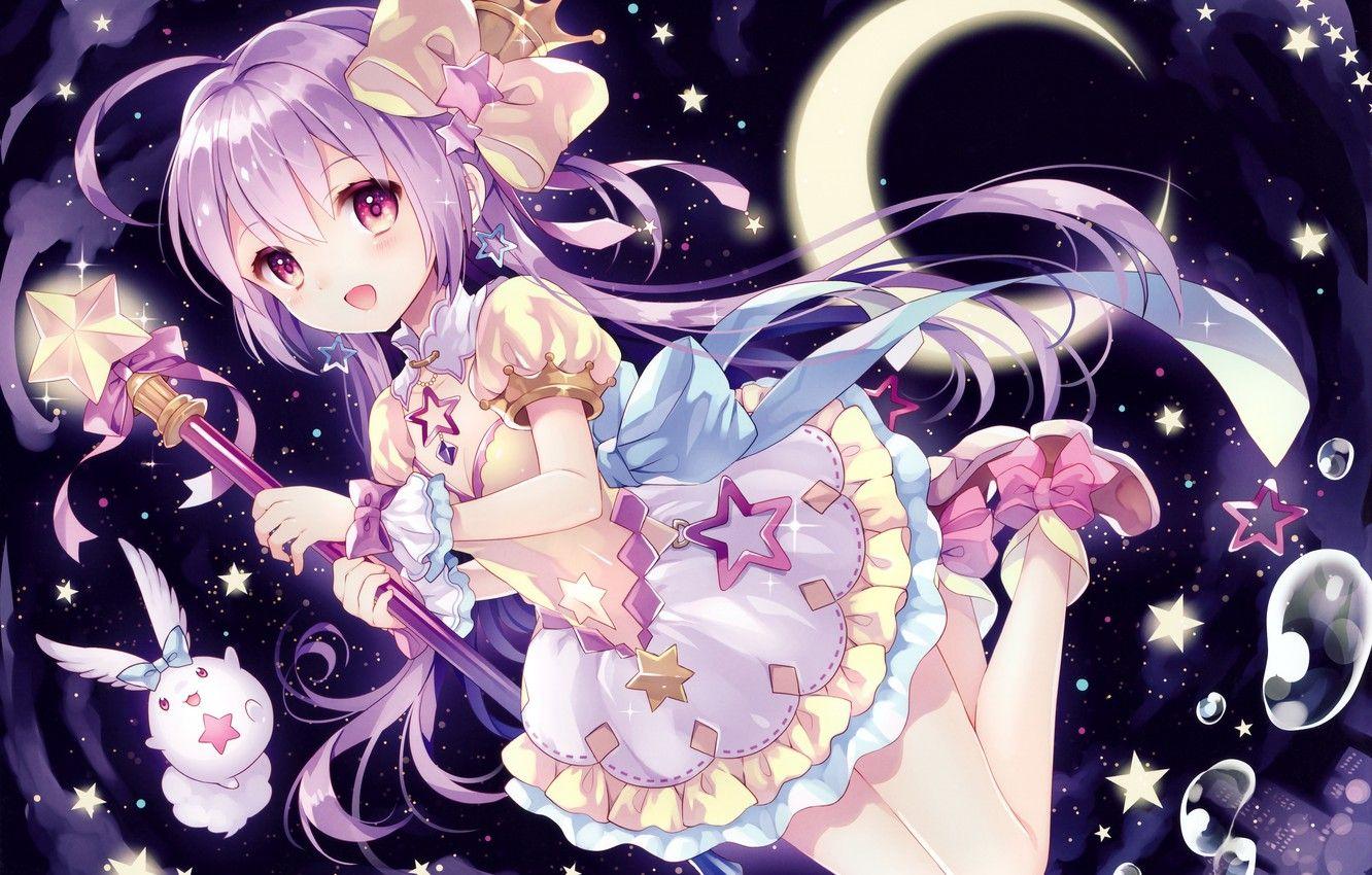 1332x850 Photo Wallpaper A Month, Being, Crown, Girl, Bow, Rod