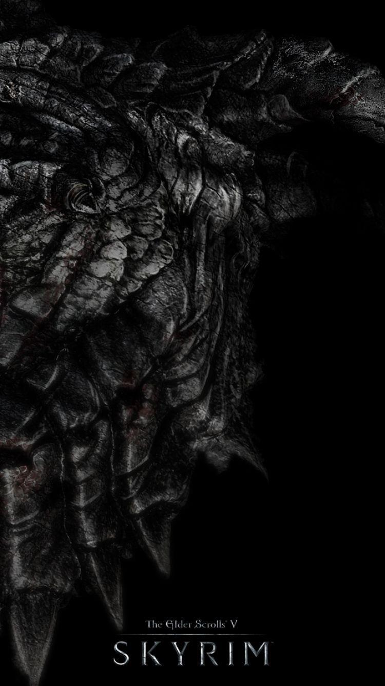 750x1334 Skyrim iphone wallpaper
