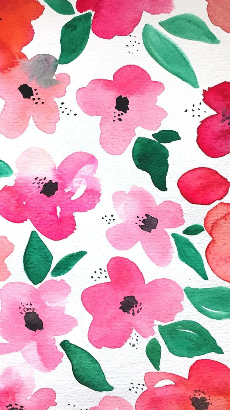 750x1334 Floral Wallpaper: Free Download