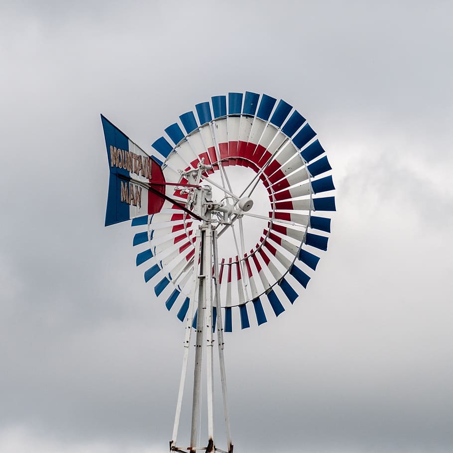 910x910 HD wallpaper: windmill, pump, old, generator, white, farm, fan, midwest, tower