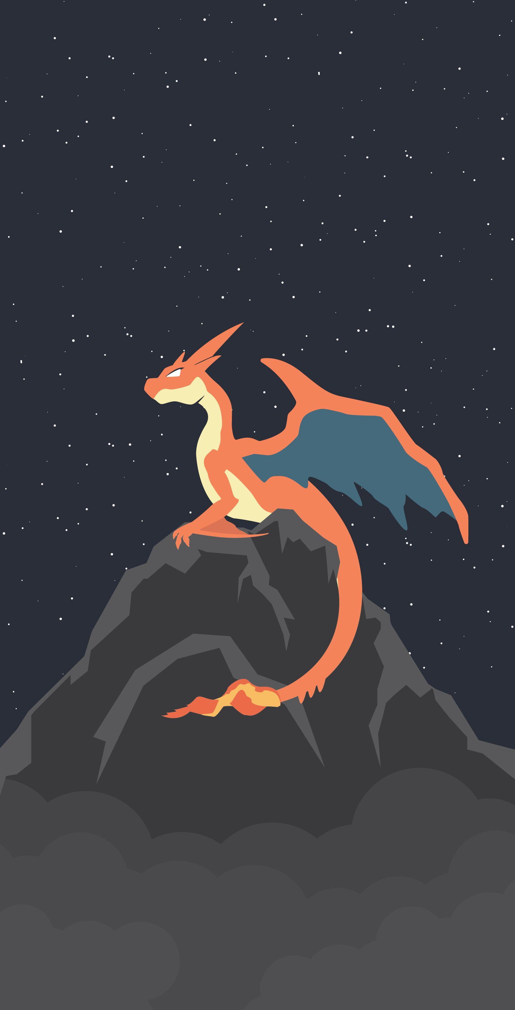 1790x3511 I made this Charizard Y wallpaper in Adobe Illustrator for a