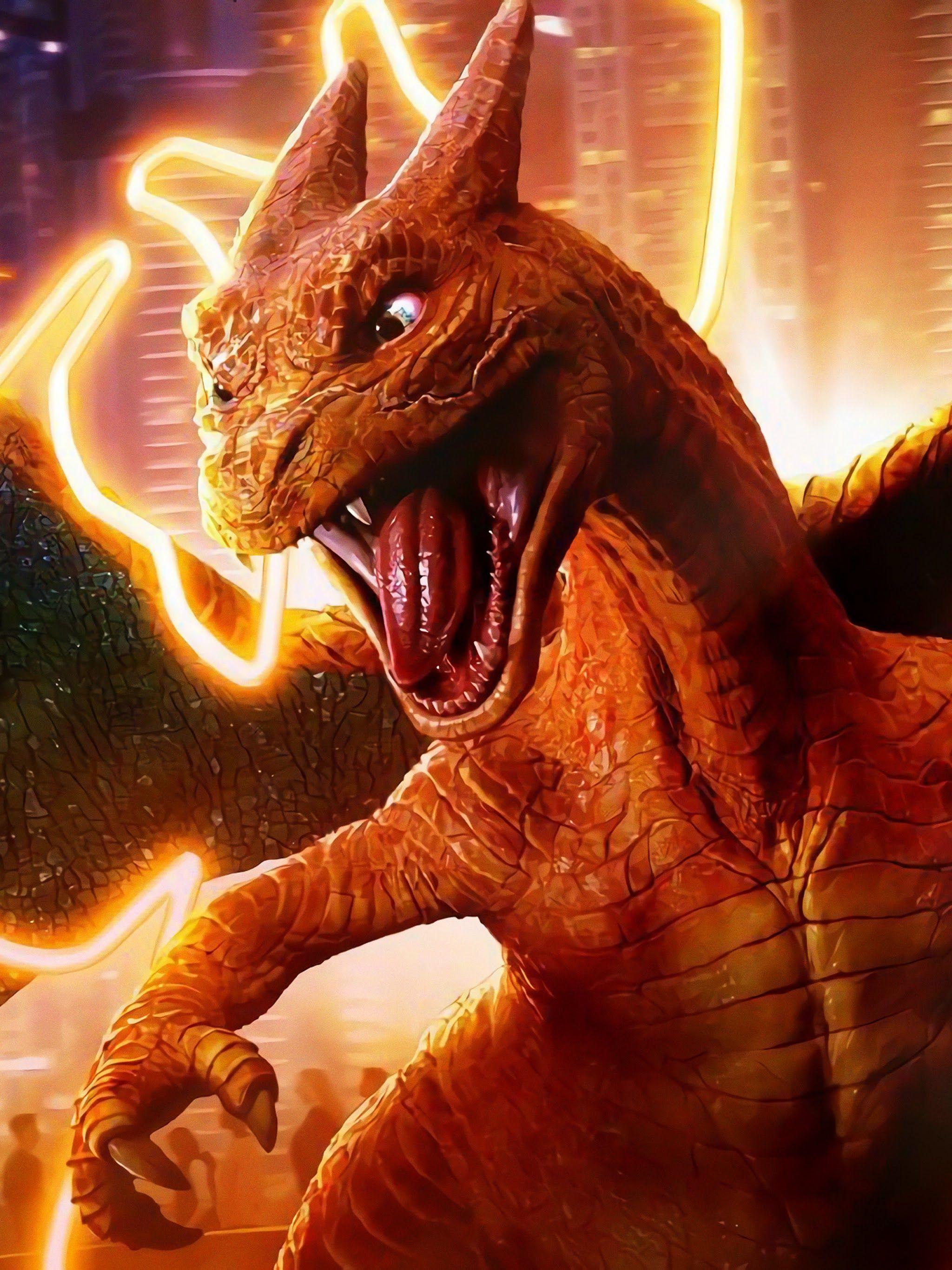 2048x2732 Charizard Pokemon: Detective Pikachu 4K Wallpaper