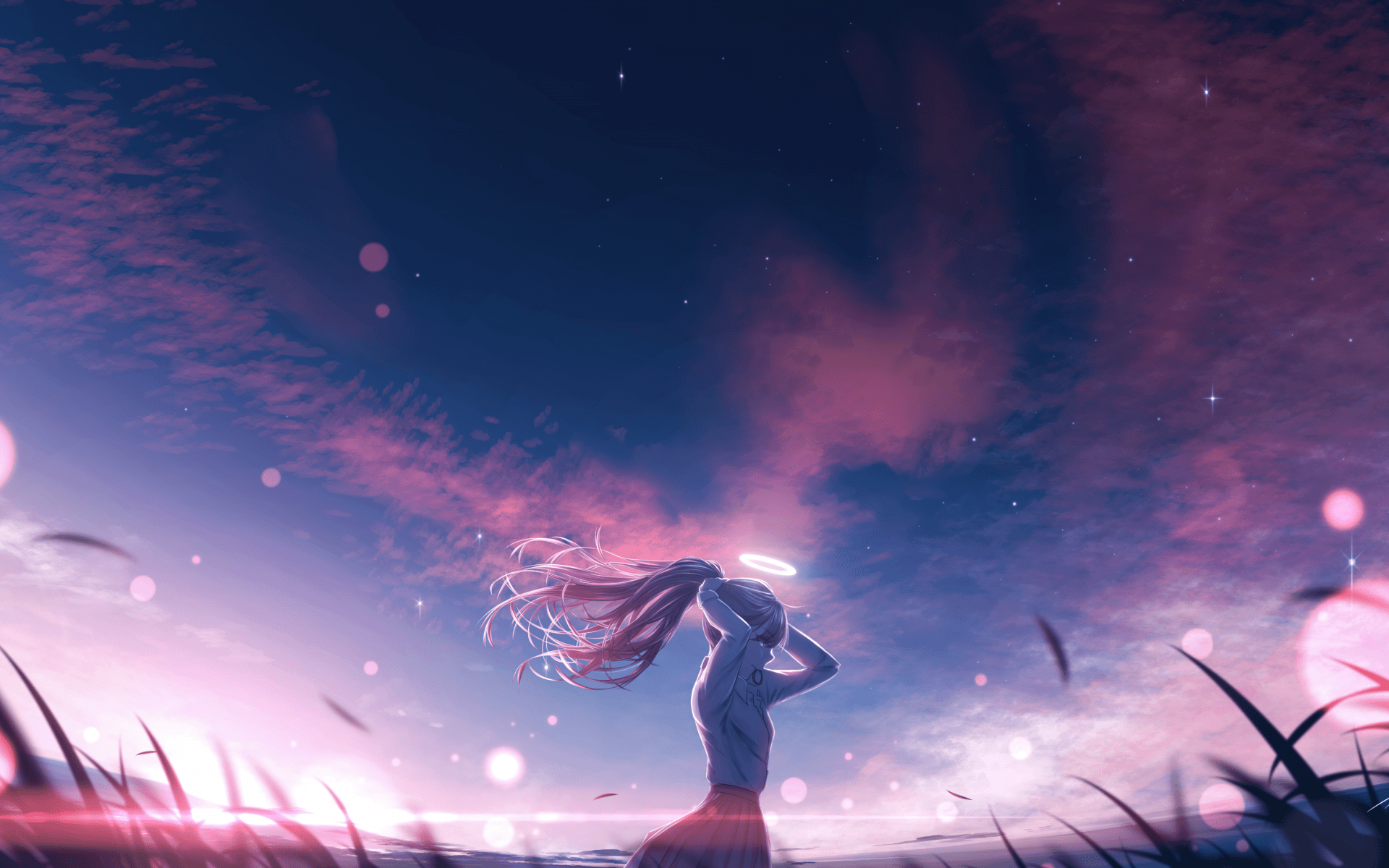 1920x1200 Original Wallpaper 4K, Anime girl, Dream