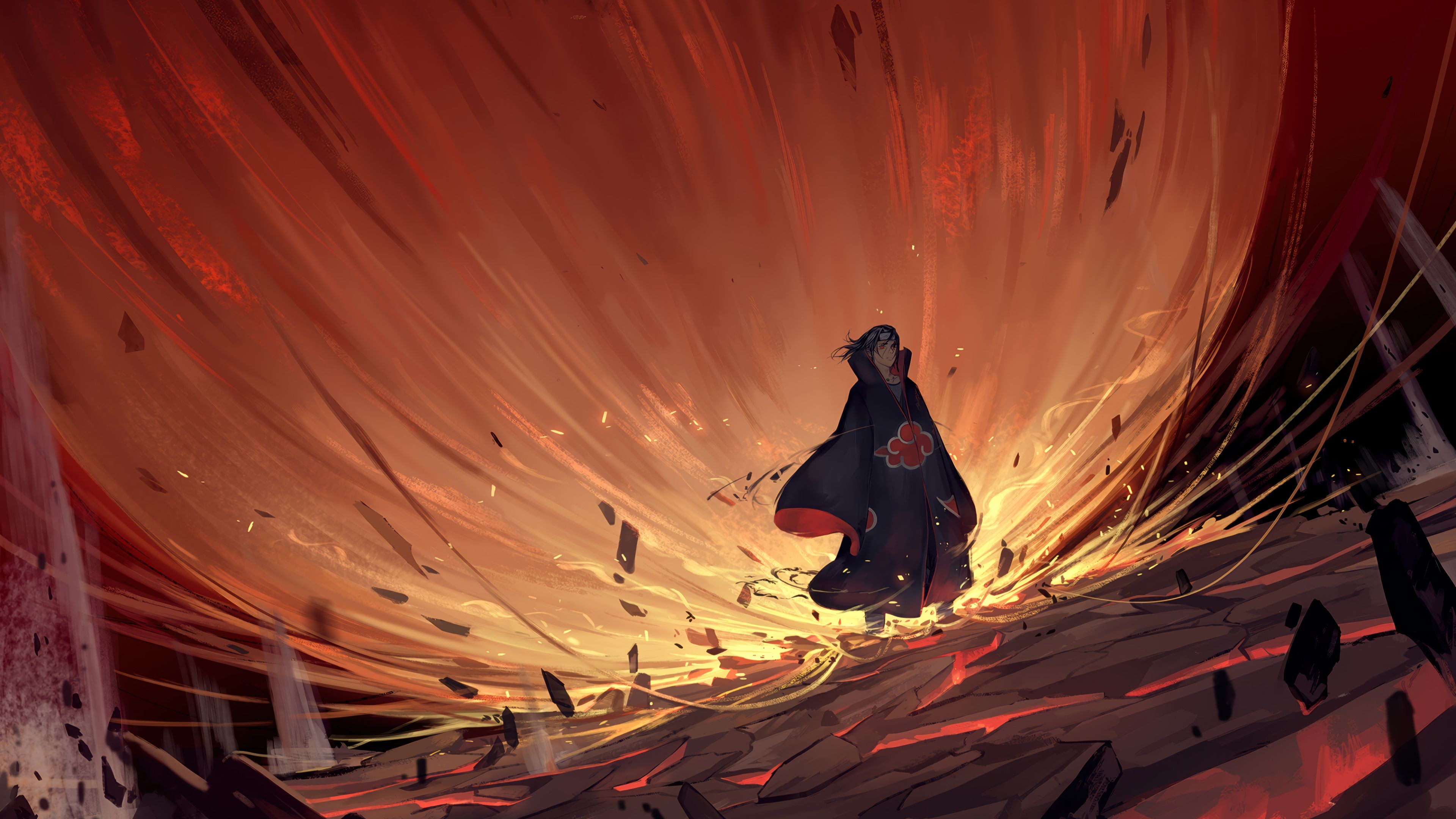 3840x2160 Itachi Akatsuki Wallpaper 4K HD PC k