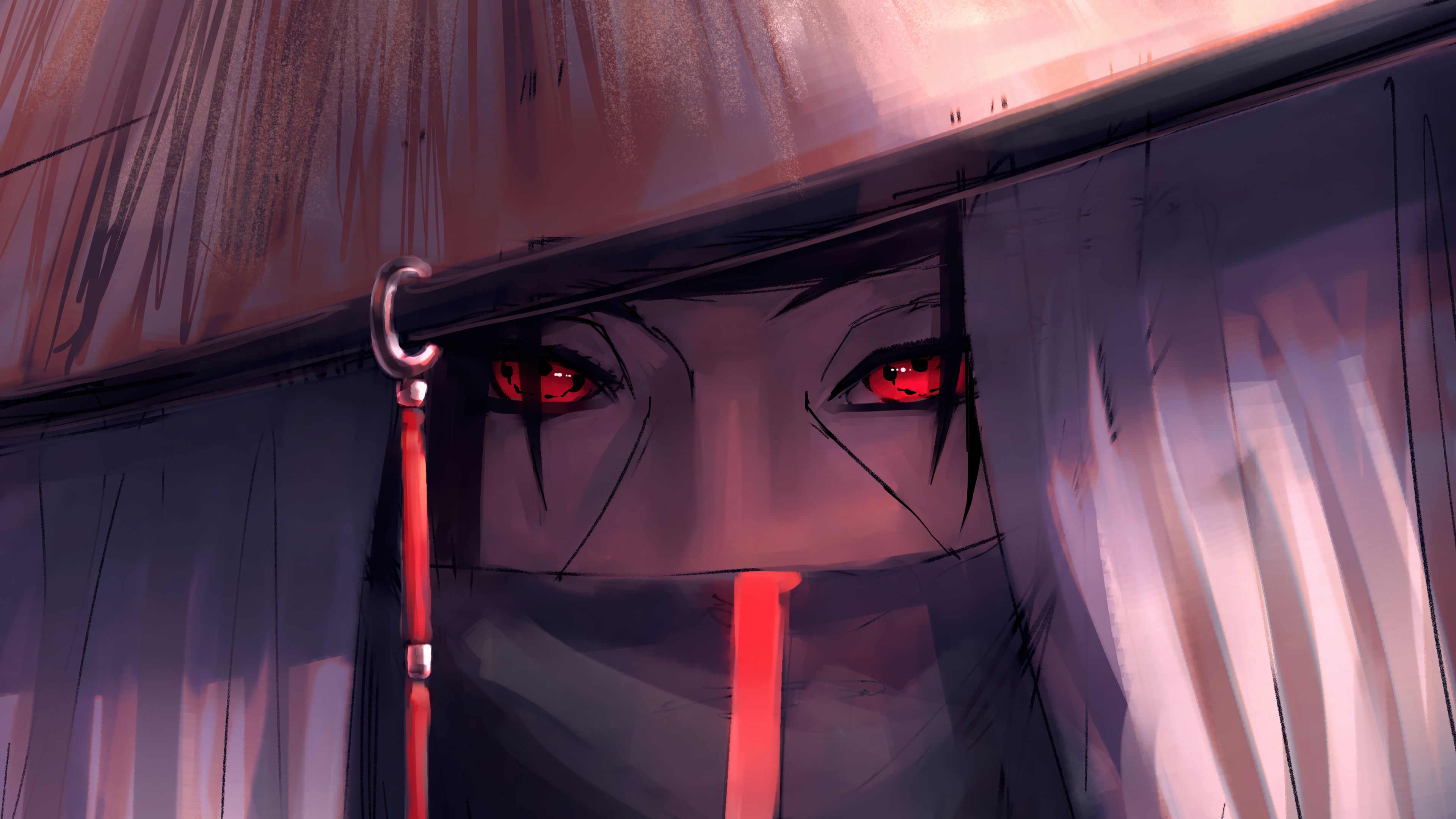 3840x2160 Itachi Sharingan Akatsuki 4K Wallpaper HD PC