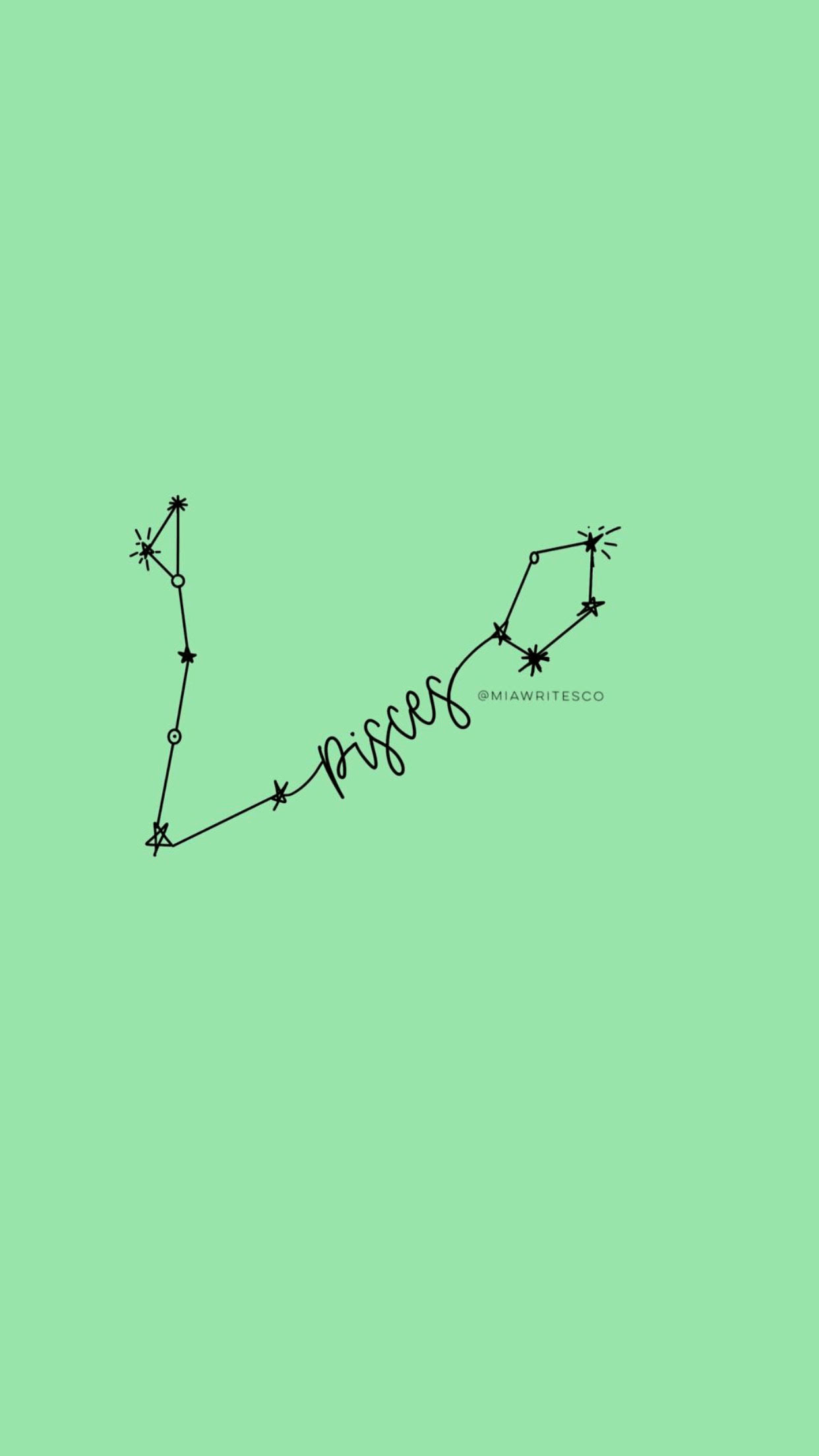 1242x2208 Pisces Constellation created on Procreate app on IPAD IG