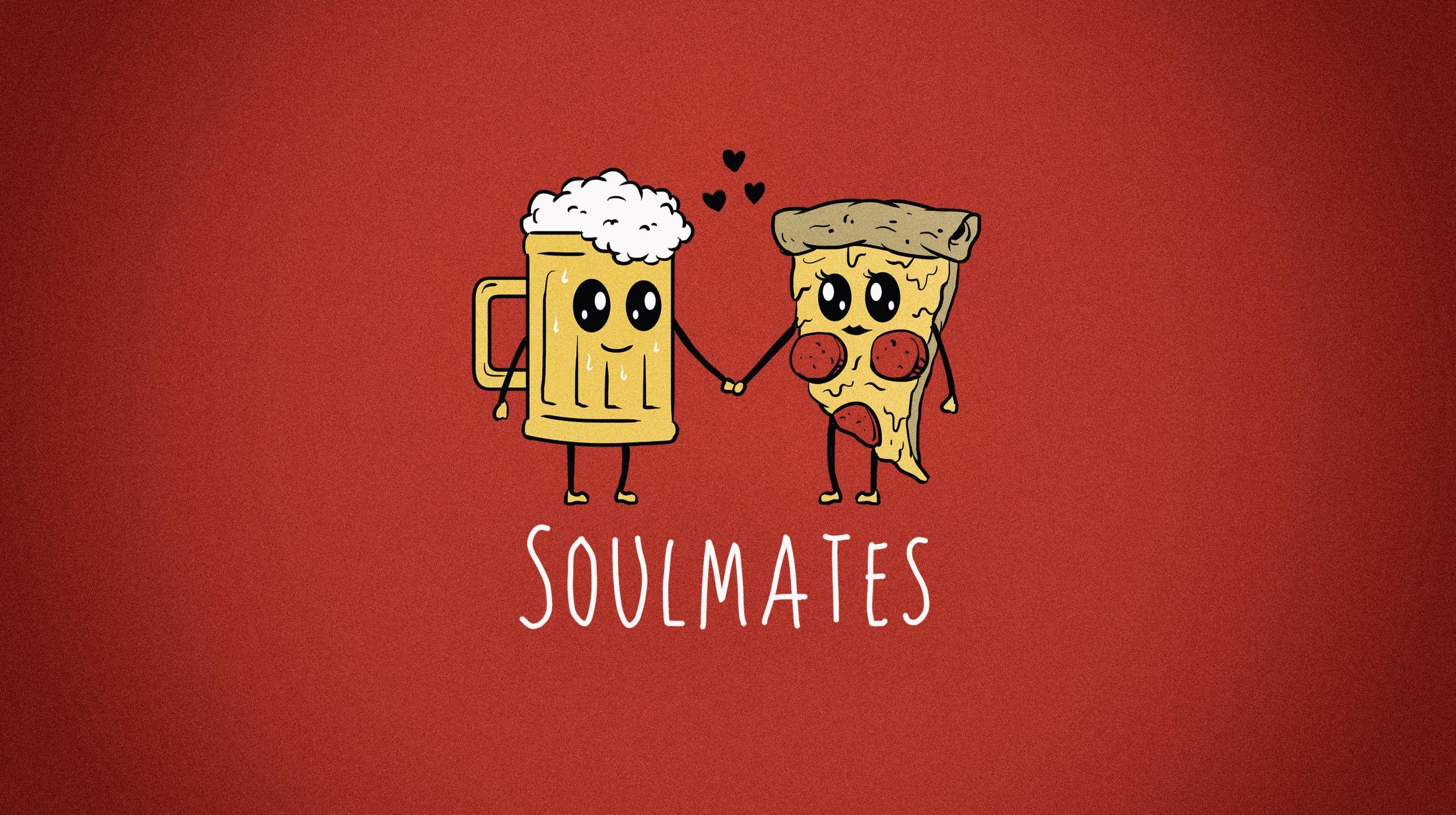 2500x1400 Pizza and Beer go Hand in Hand HD Wallpaper. Background Image