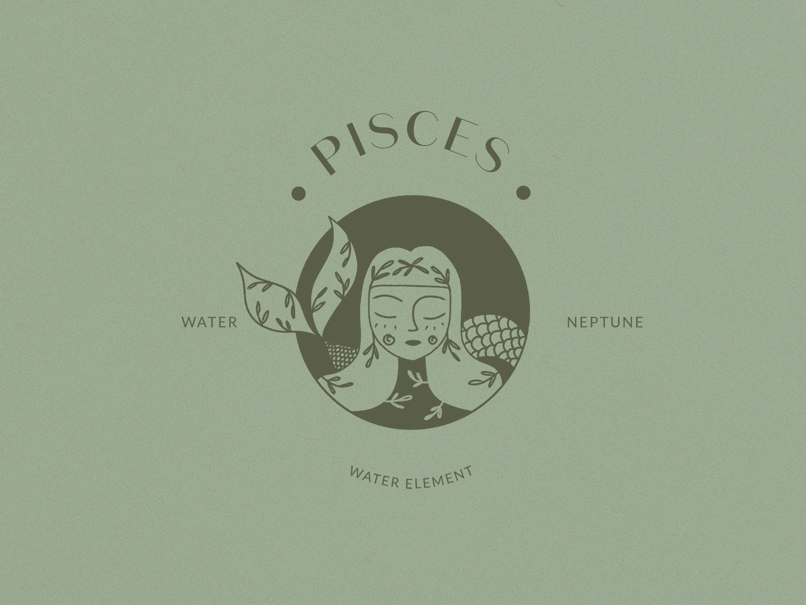1600x1200 Pisces Logo Horoscope Icon by Ruxandra Nastase on Dribbble
