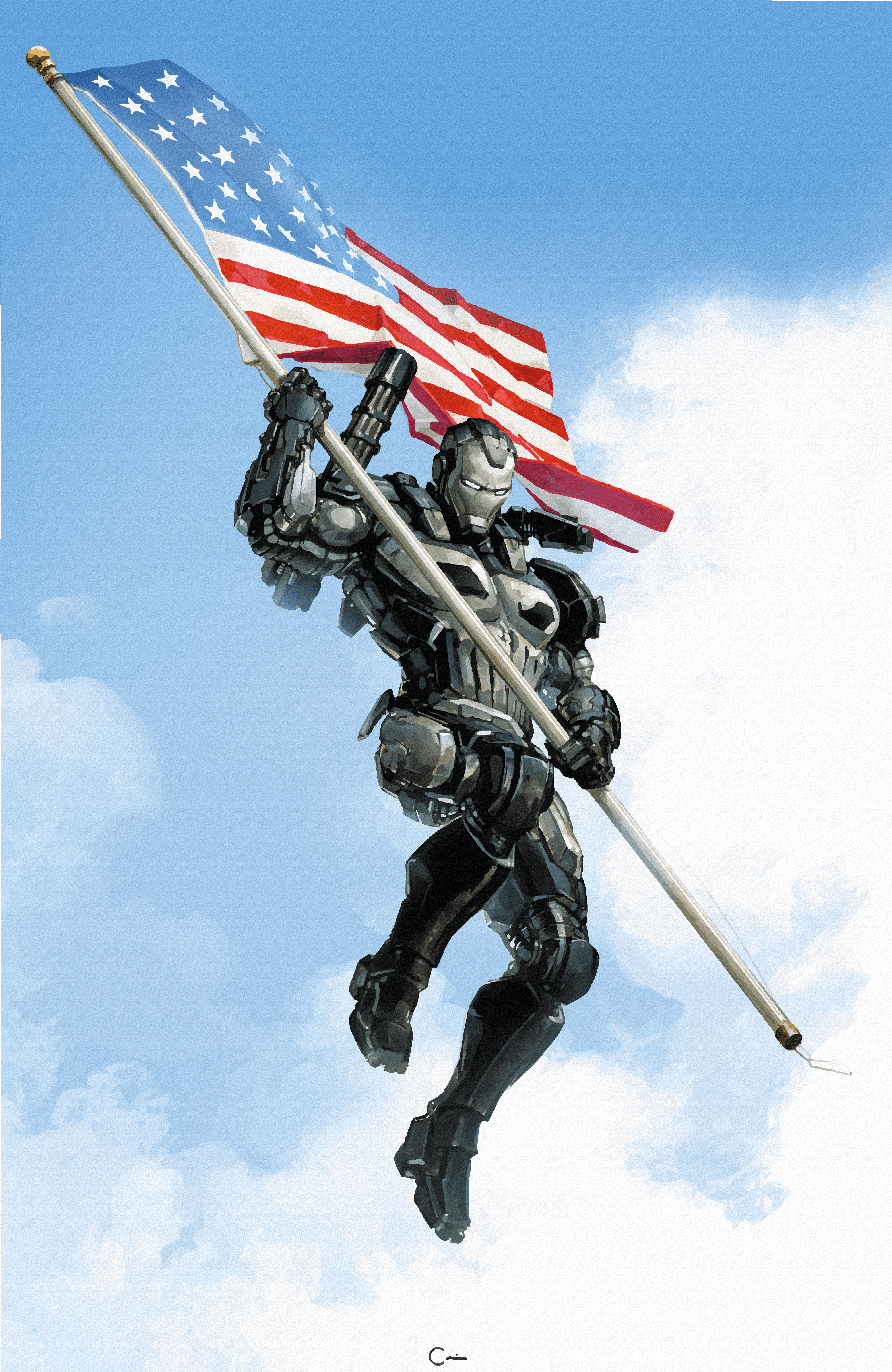 4000x6149 4K Wallpaper Cover from The Punisher