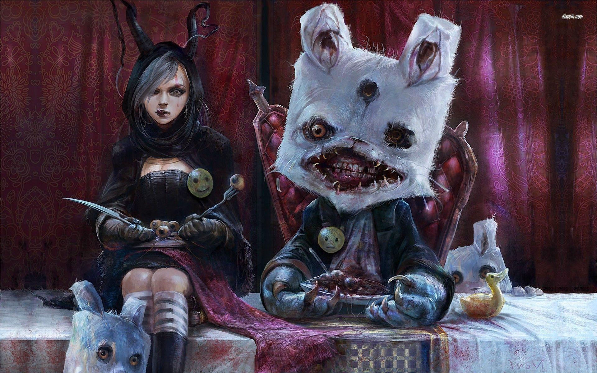 cute creepy art