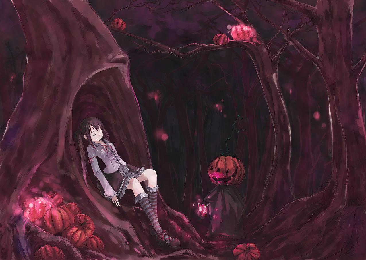 1275x906 Creepy Female Anime Wallpaper