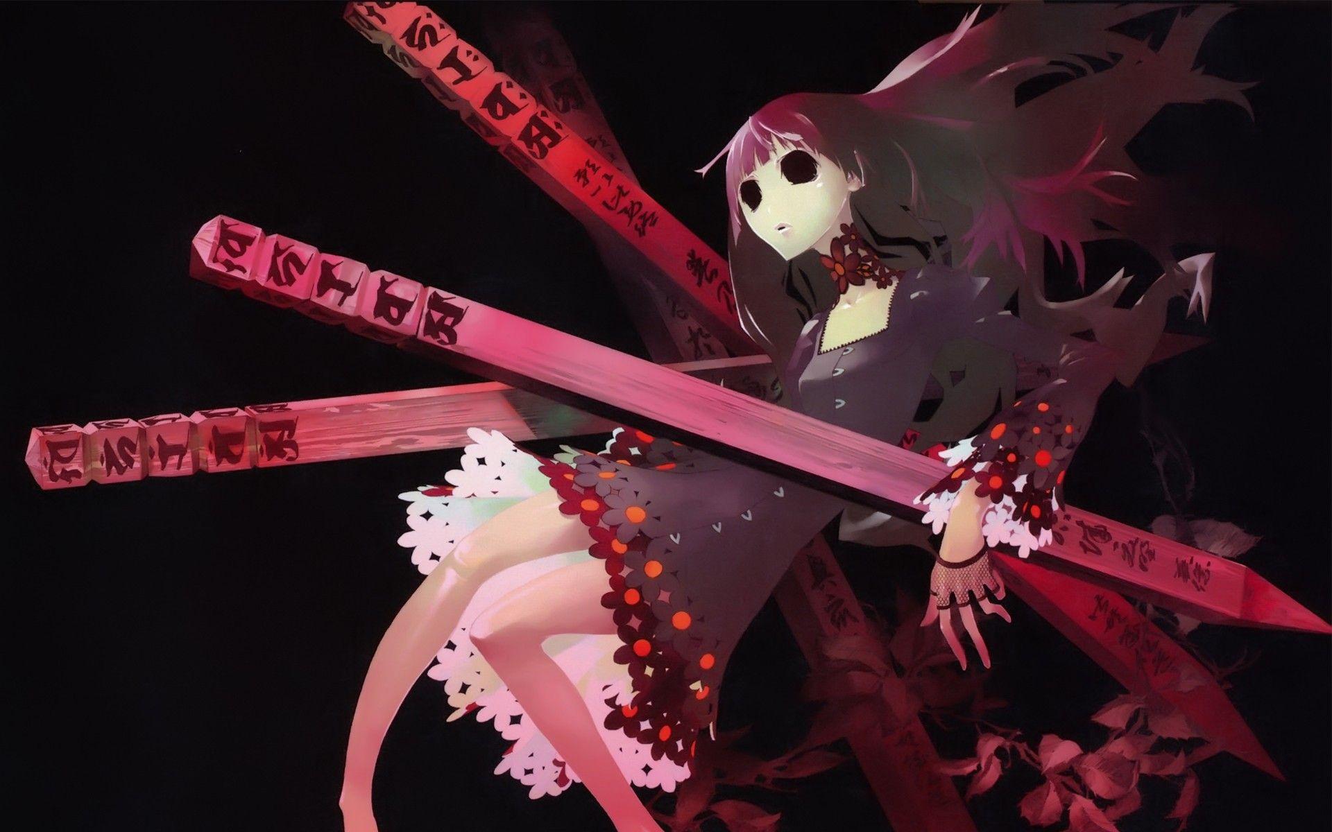 1920x1200 Tải xuống miễn phí Hình nền Creepy Cute Anime Girl Creepy Flowers